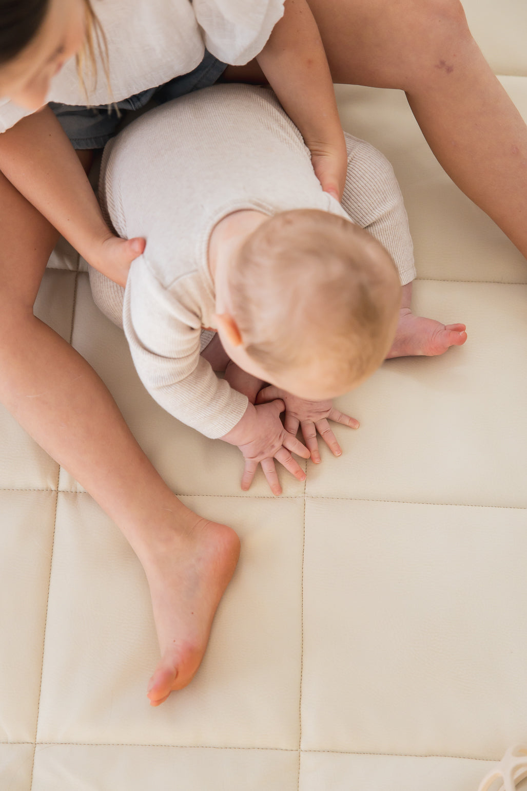 Quilted Play Mat - Ivory