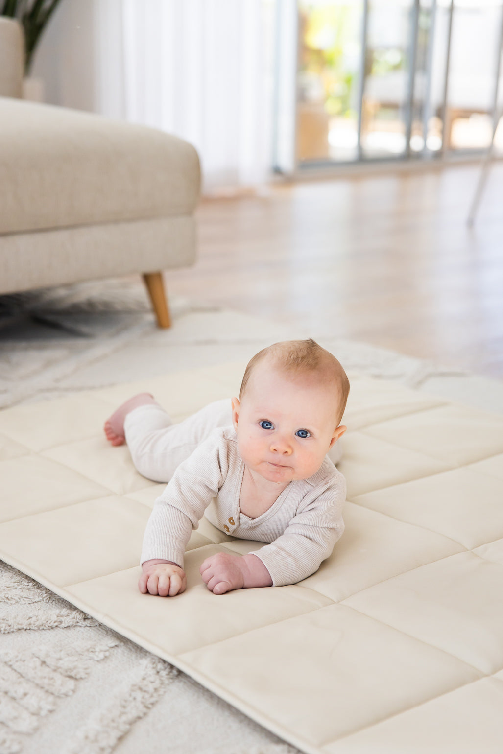 Quilted Play Mat - Ivory