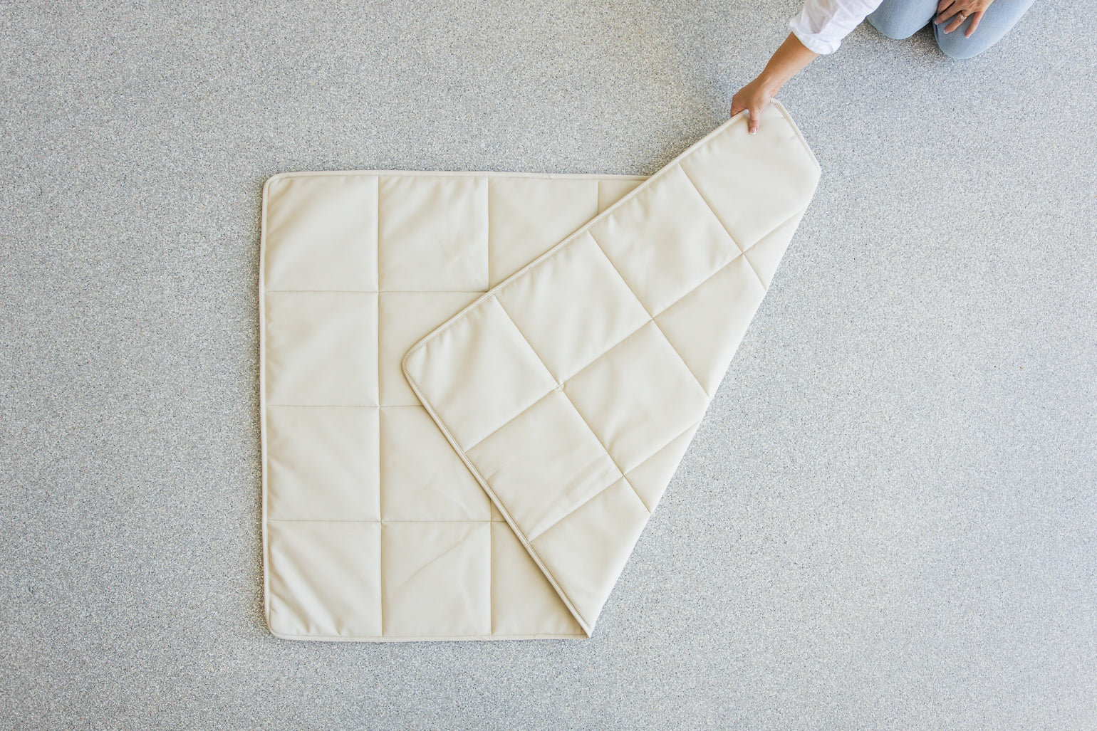 Quilted Play Mat - Ivory