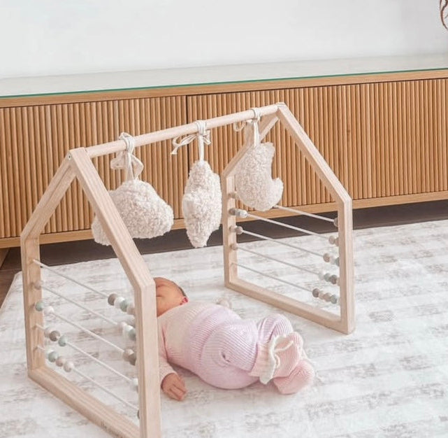 Plush Play Mat - Gingham - Mocha