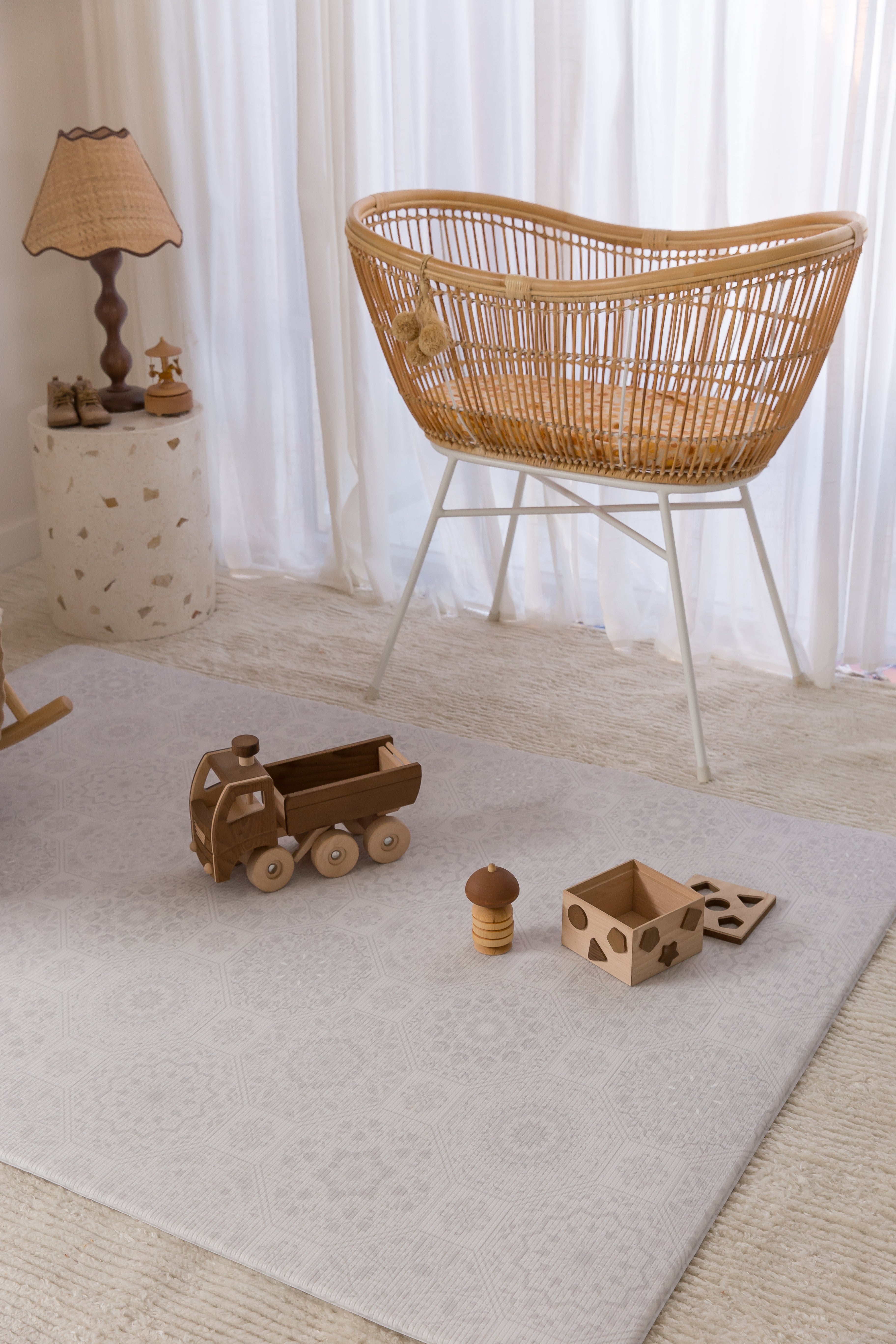 LARGE: Moroccan / Grey Arch Play Mat