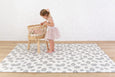 LARGE: Palm Leaf / Grey Stripes Play Mat