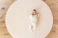 ROUND: Neutral Leopard / Sunset Palm Leaf Play Mat