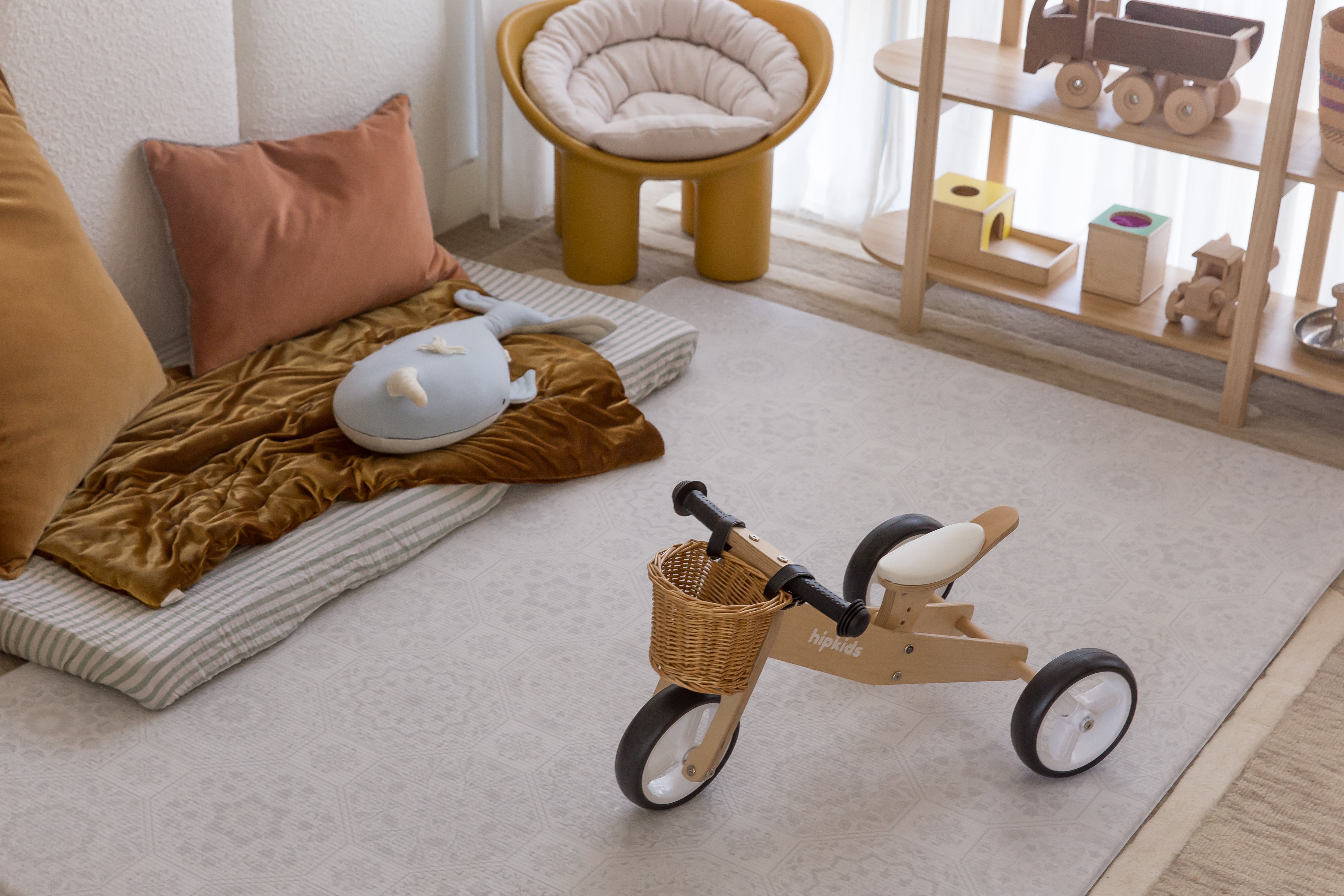 LARGE: Moroccan / Grey Arch Play Mat