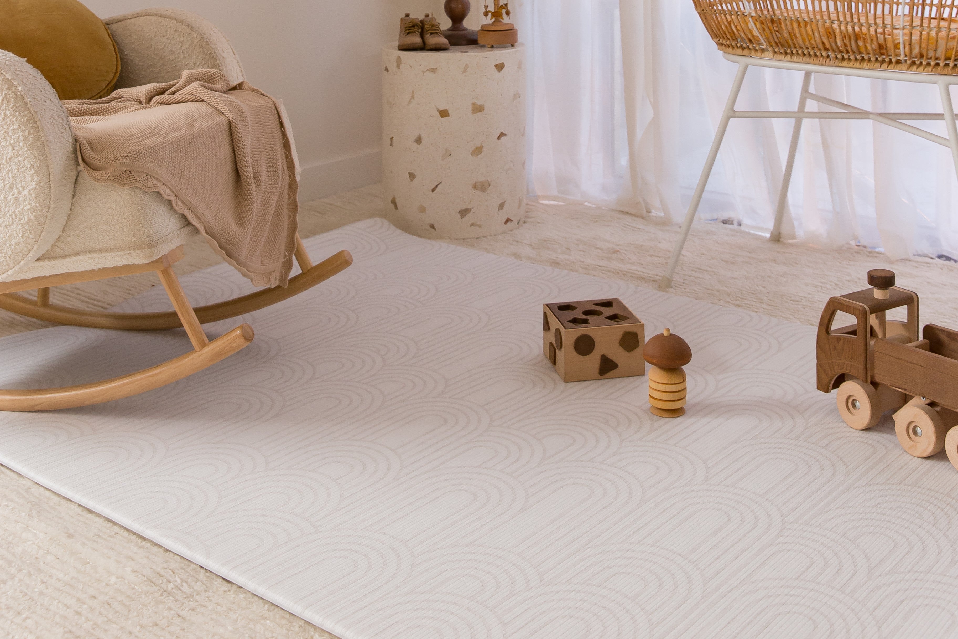 LARGE: Moroccan / Grey Arch Play Mat