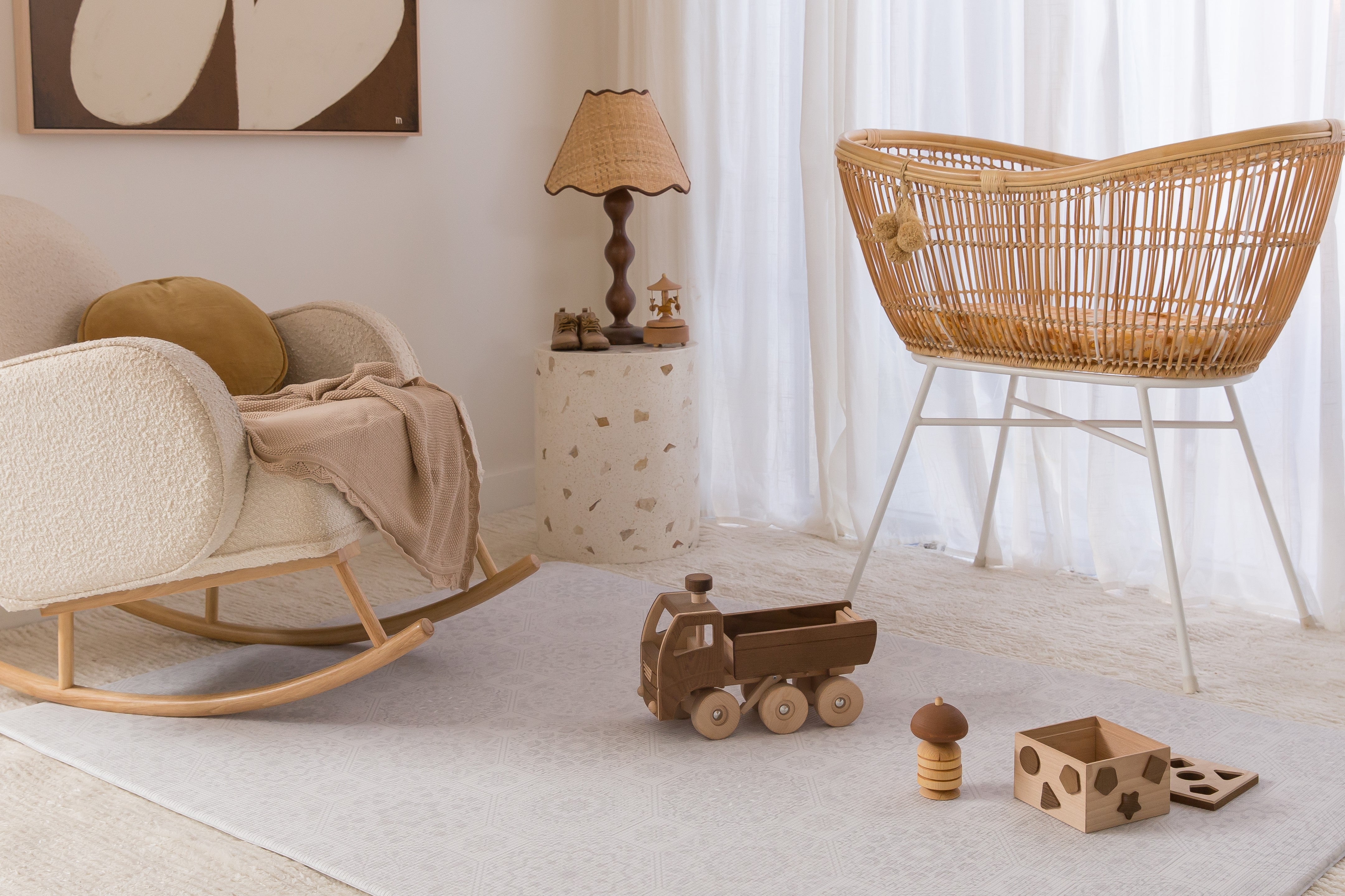 LARGE: Moroccan / Grey Arch Play Mat