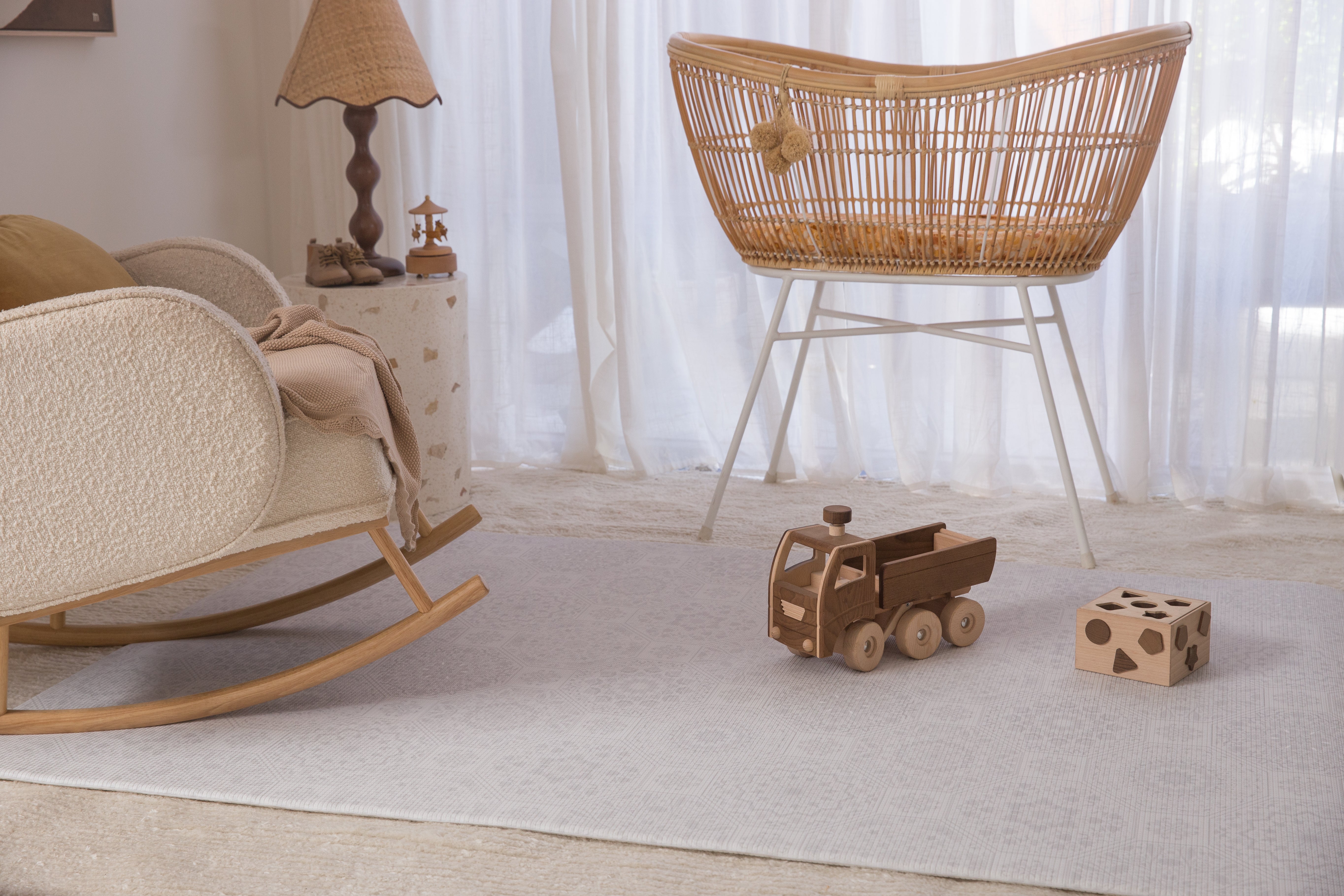 LARGE: Moroccan / Grey Arch Play Mat