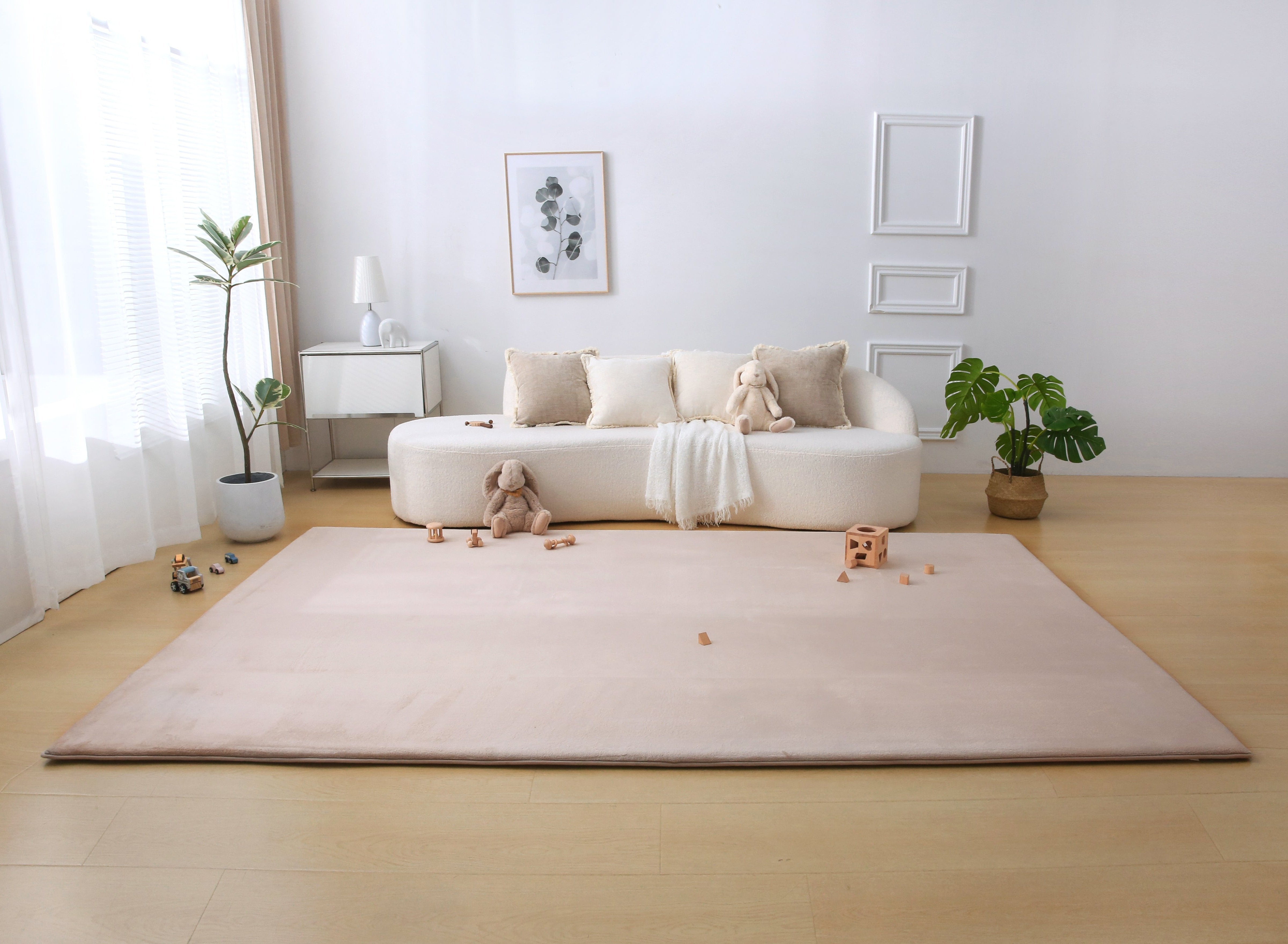 Plush Play Mat – Beige