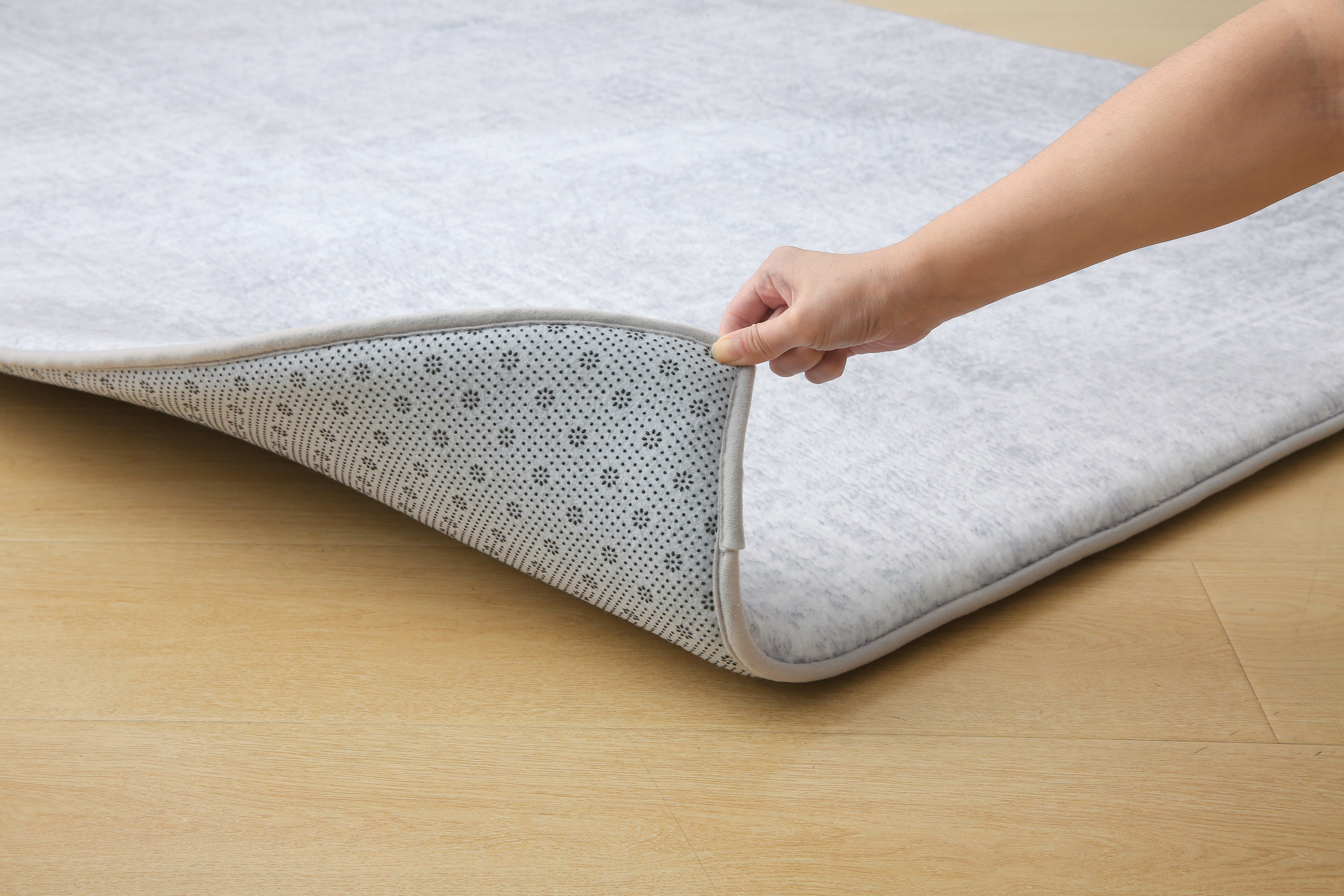 Plush Play Mat - Geo - Grey