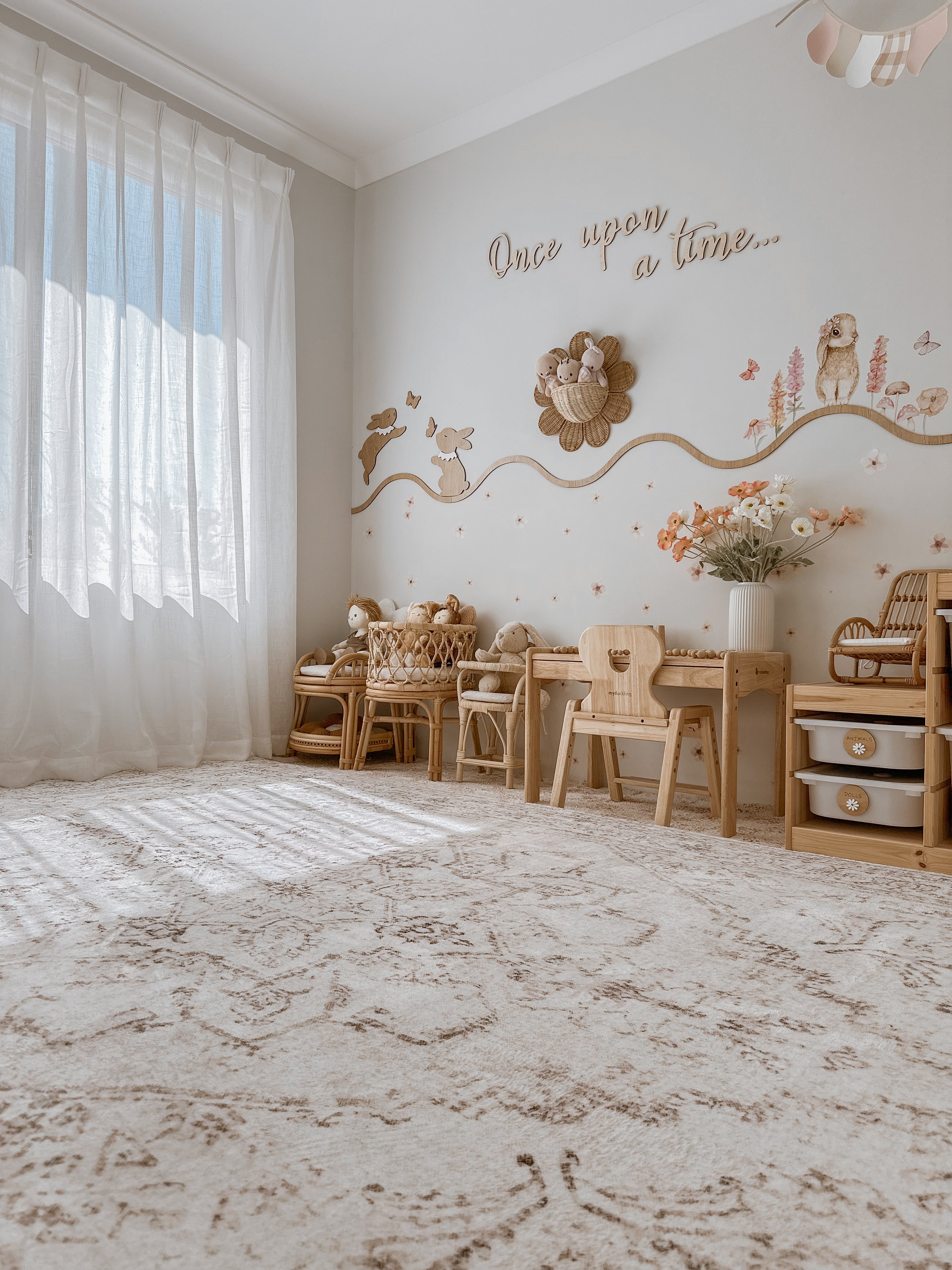 Plush Play Mat - Persian Vintage - Taupe