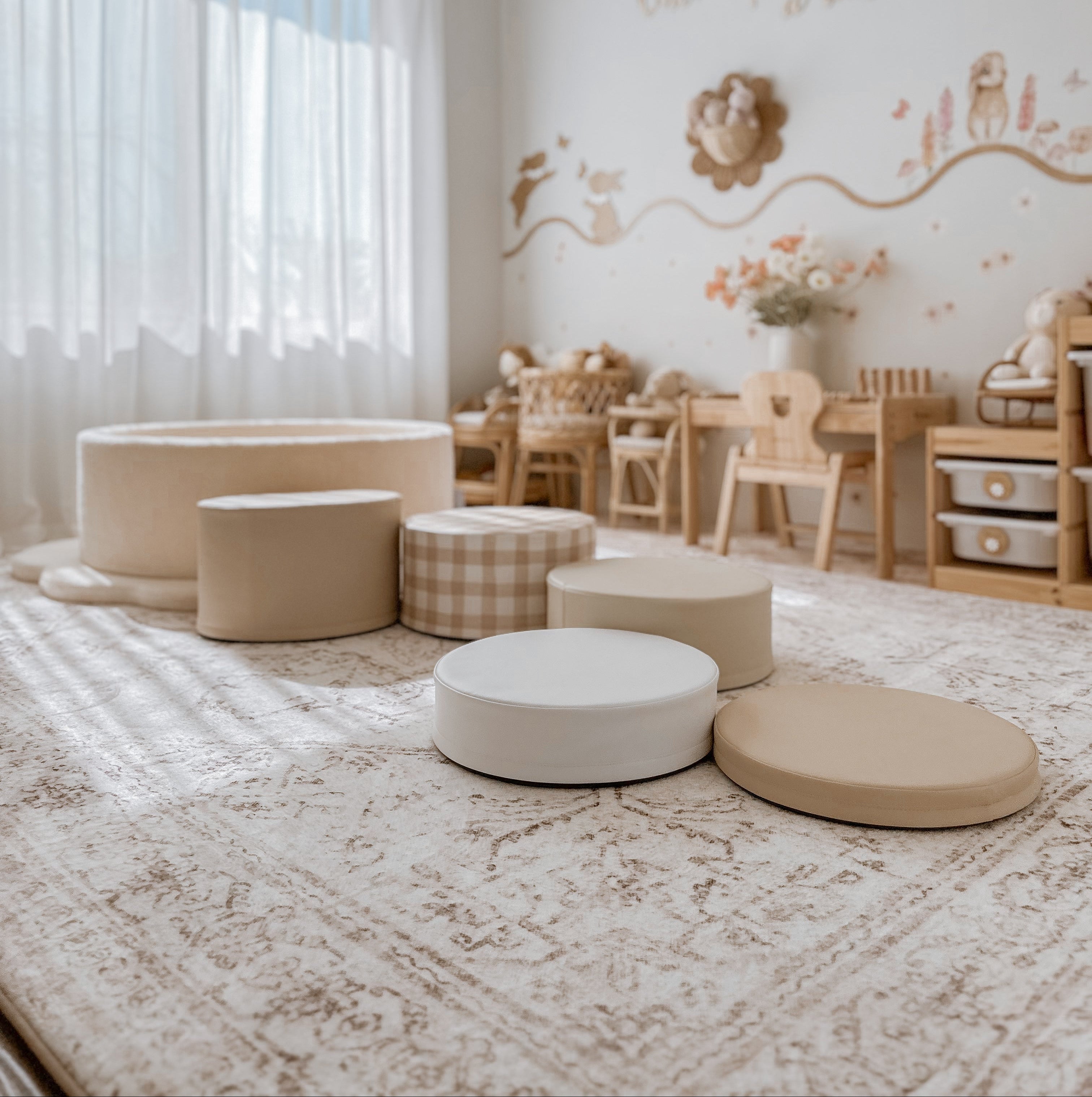 Plush Play Mat - Persian Vintage - Taupe