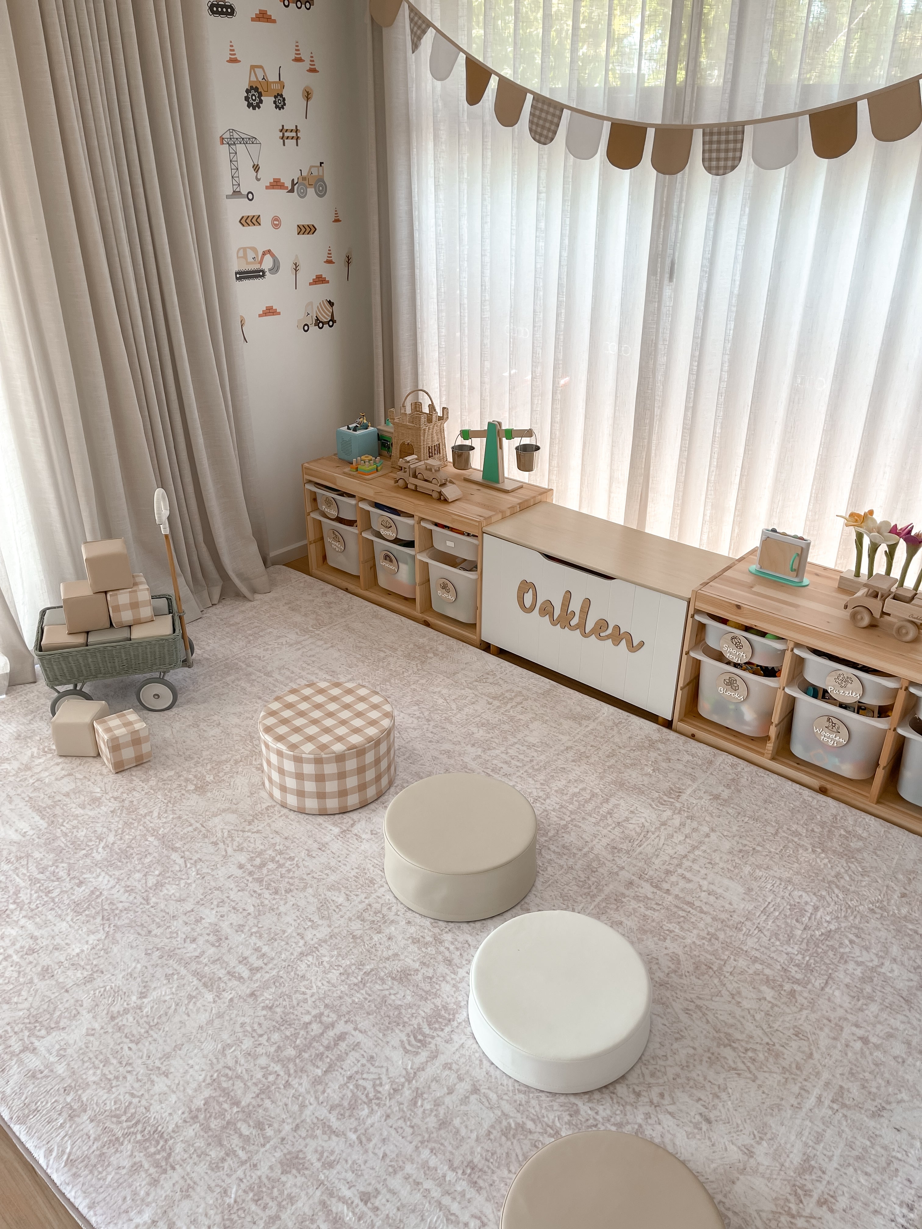 Plush Play Mat - Geo - Toffee