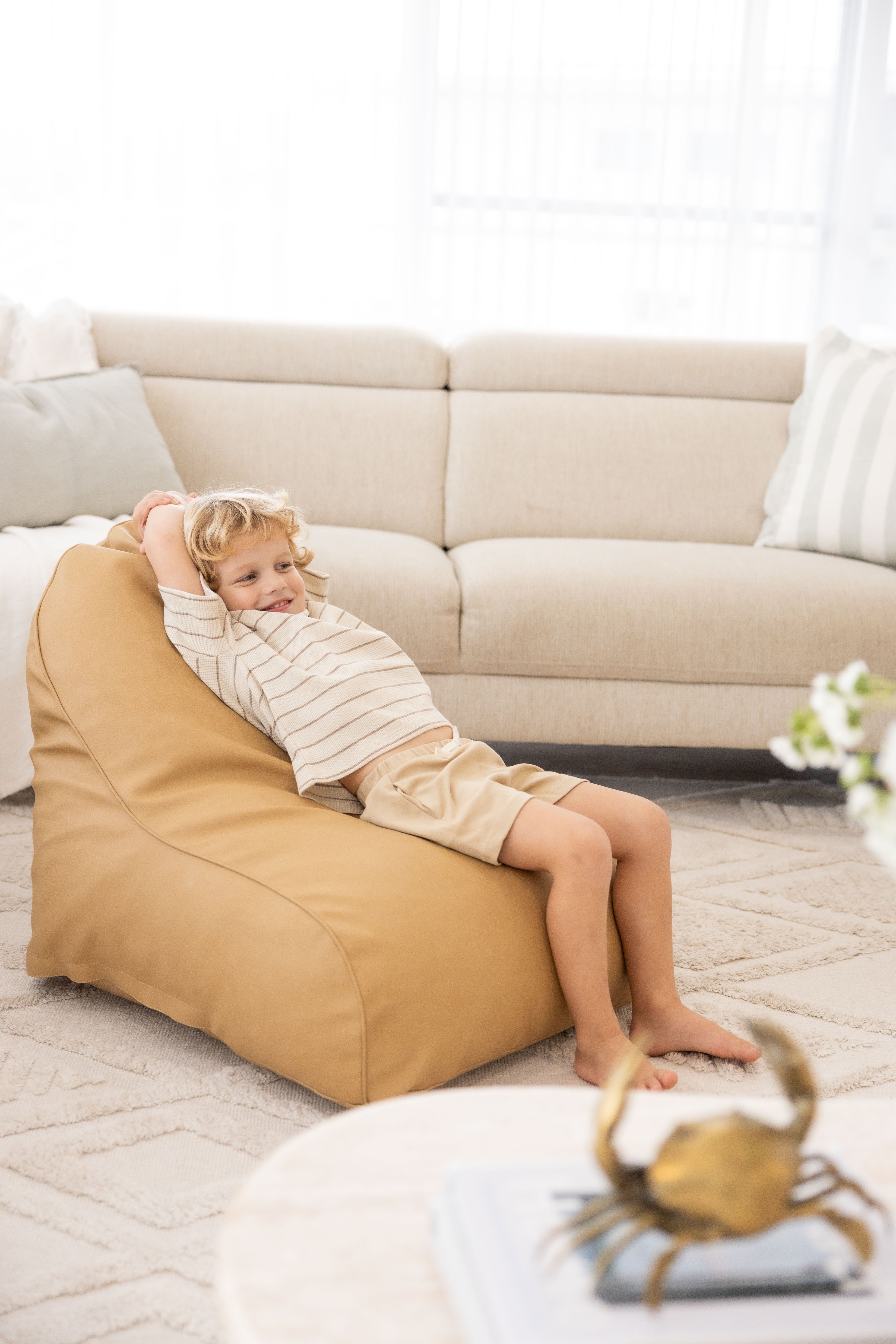 Luxe Mini Lounger - Tan