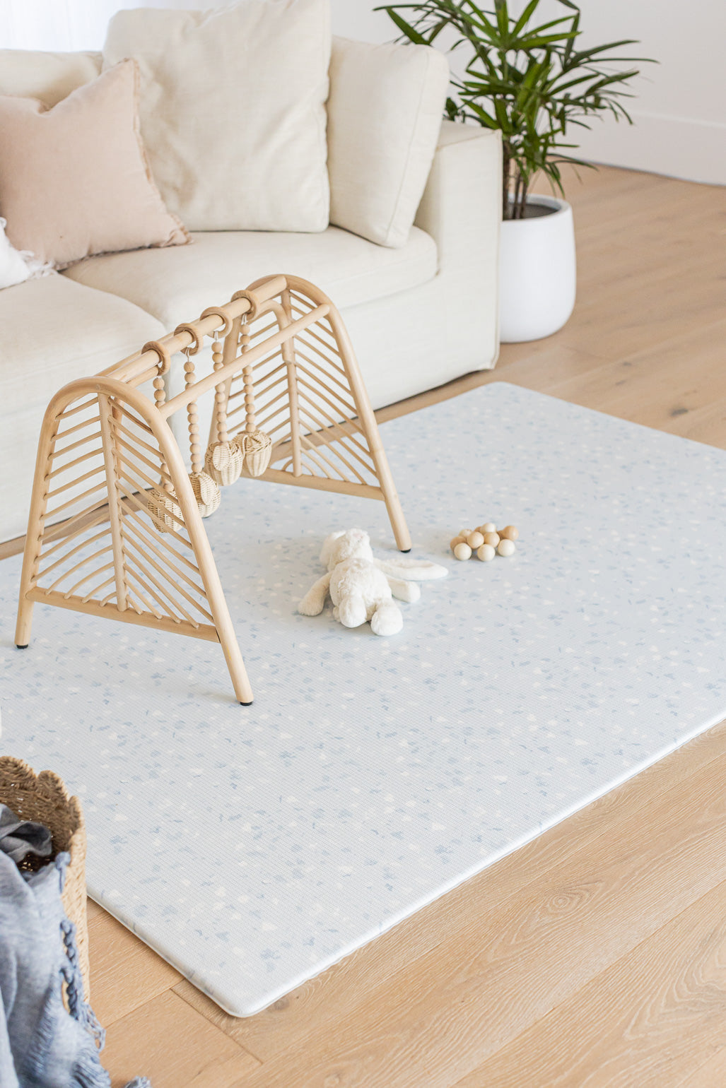 LARGE: Beau Blue Terrazzo / Misty Grey Terrazzo Play Mat