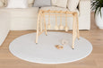 ROUND: Misty Grey Terrazzo / Misty Grey Linen Play Mat