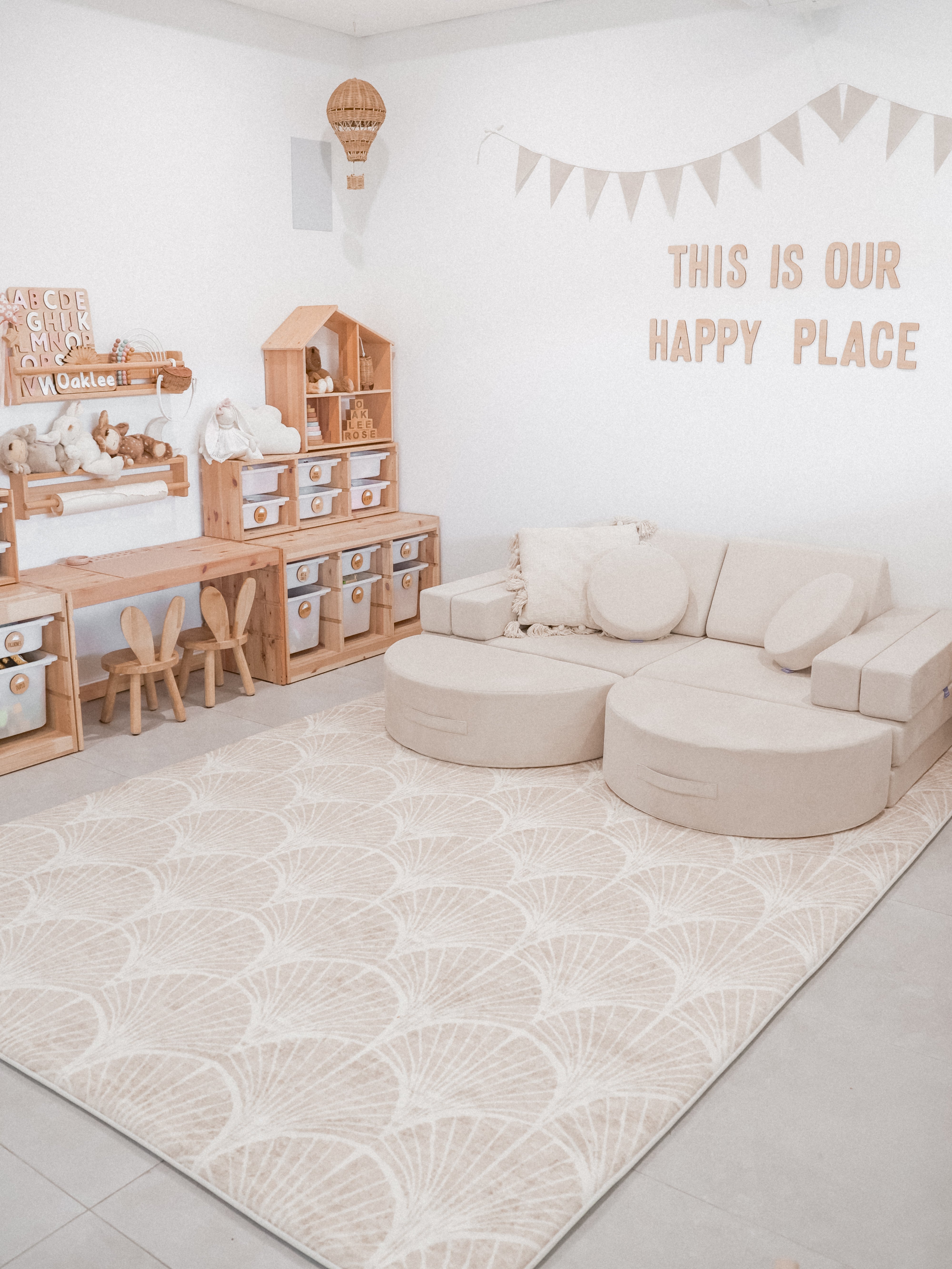 Plush Play Mat - Shell - Latte
