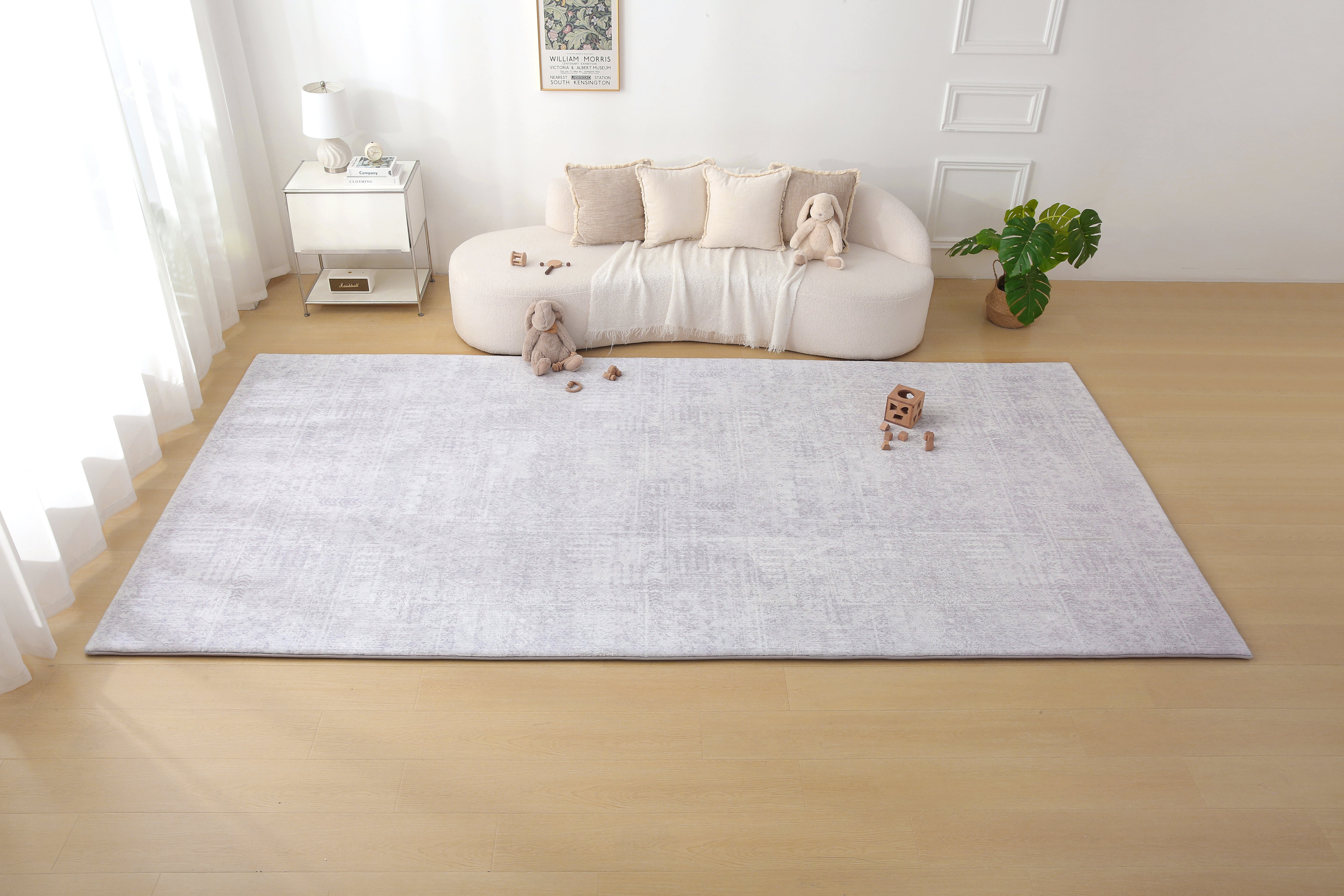 Plush Play Mat - Geo - Grey