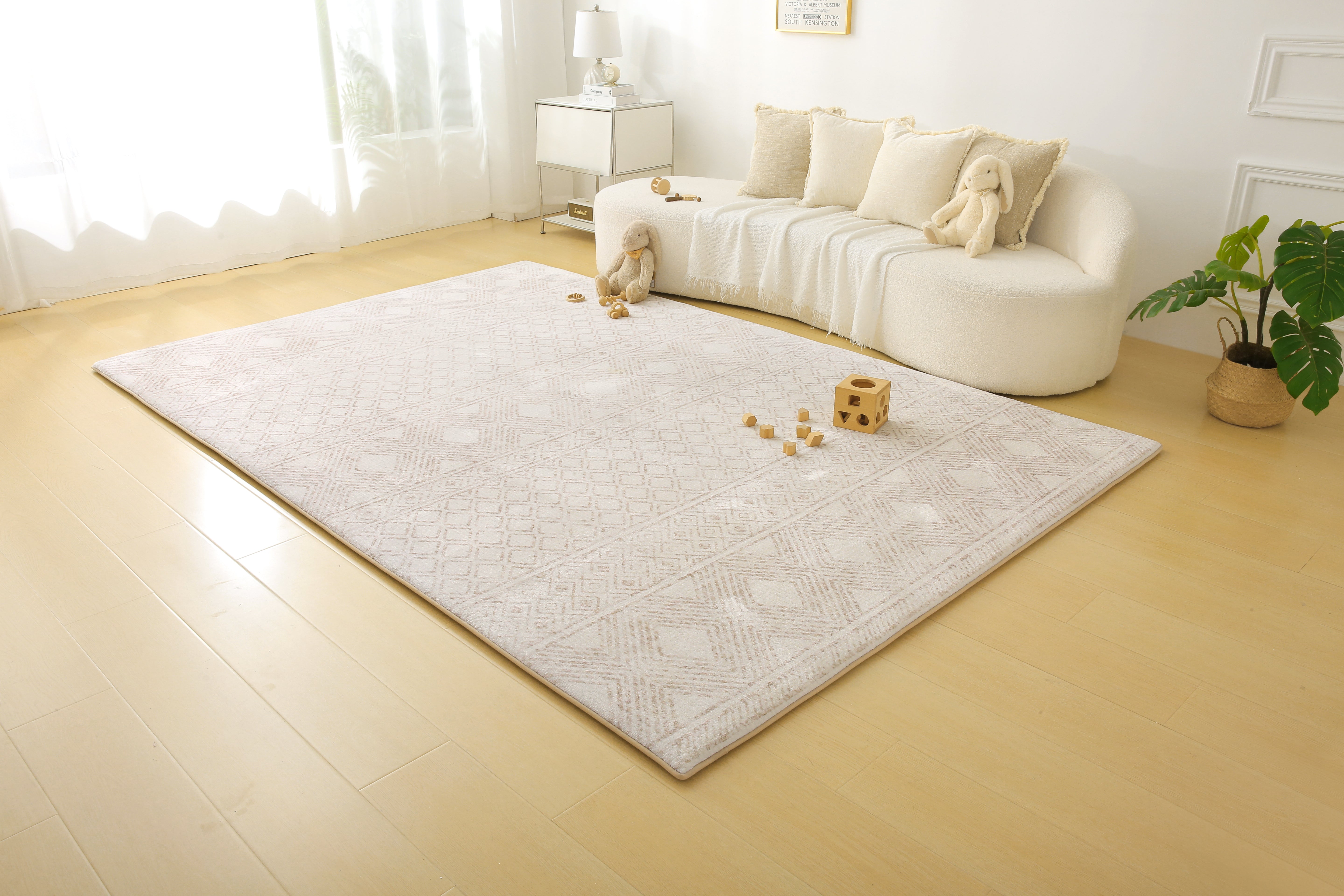 Plush Play Mat - Aztec - Beige