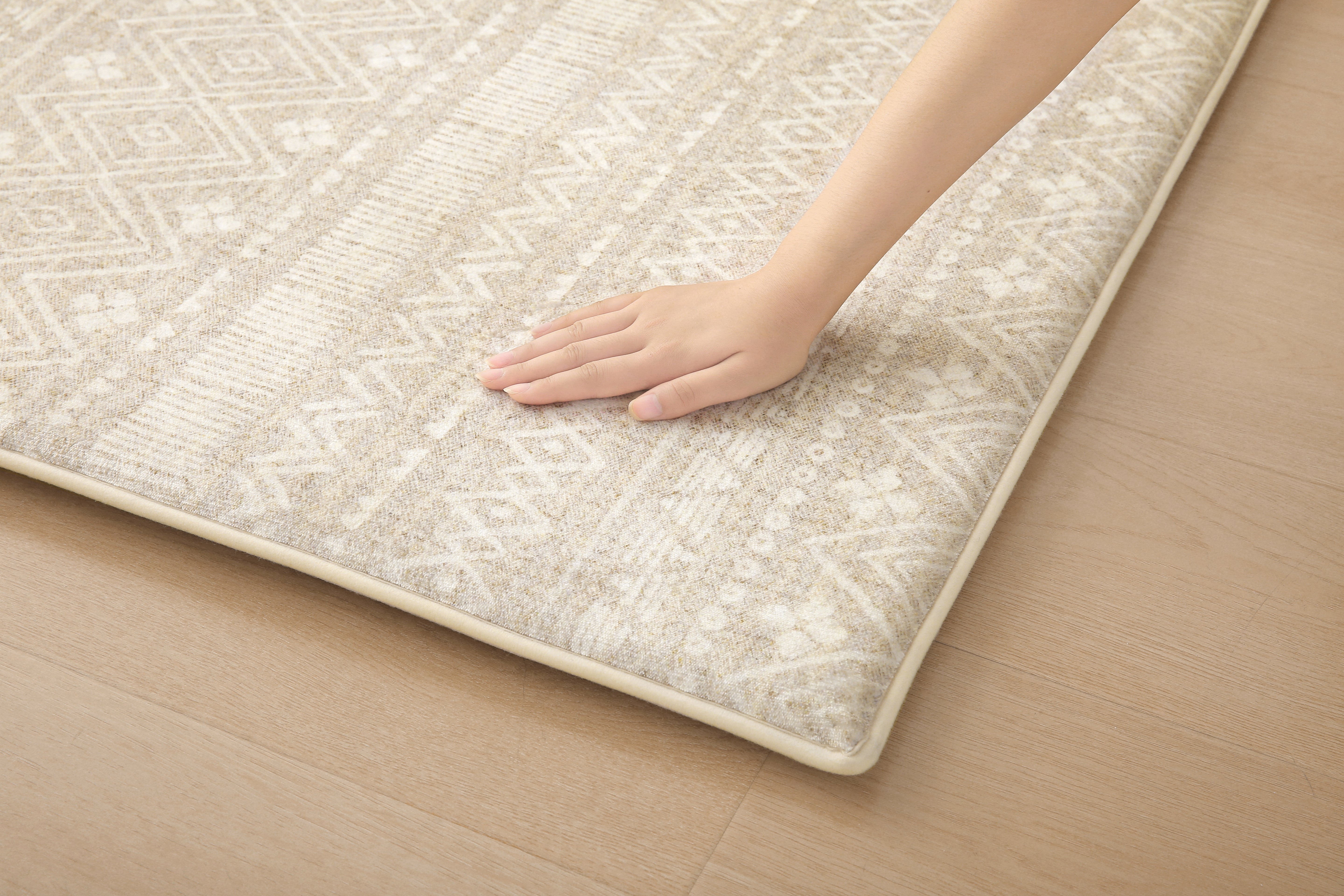 Plush Play Mat - Boho - Beige