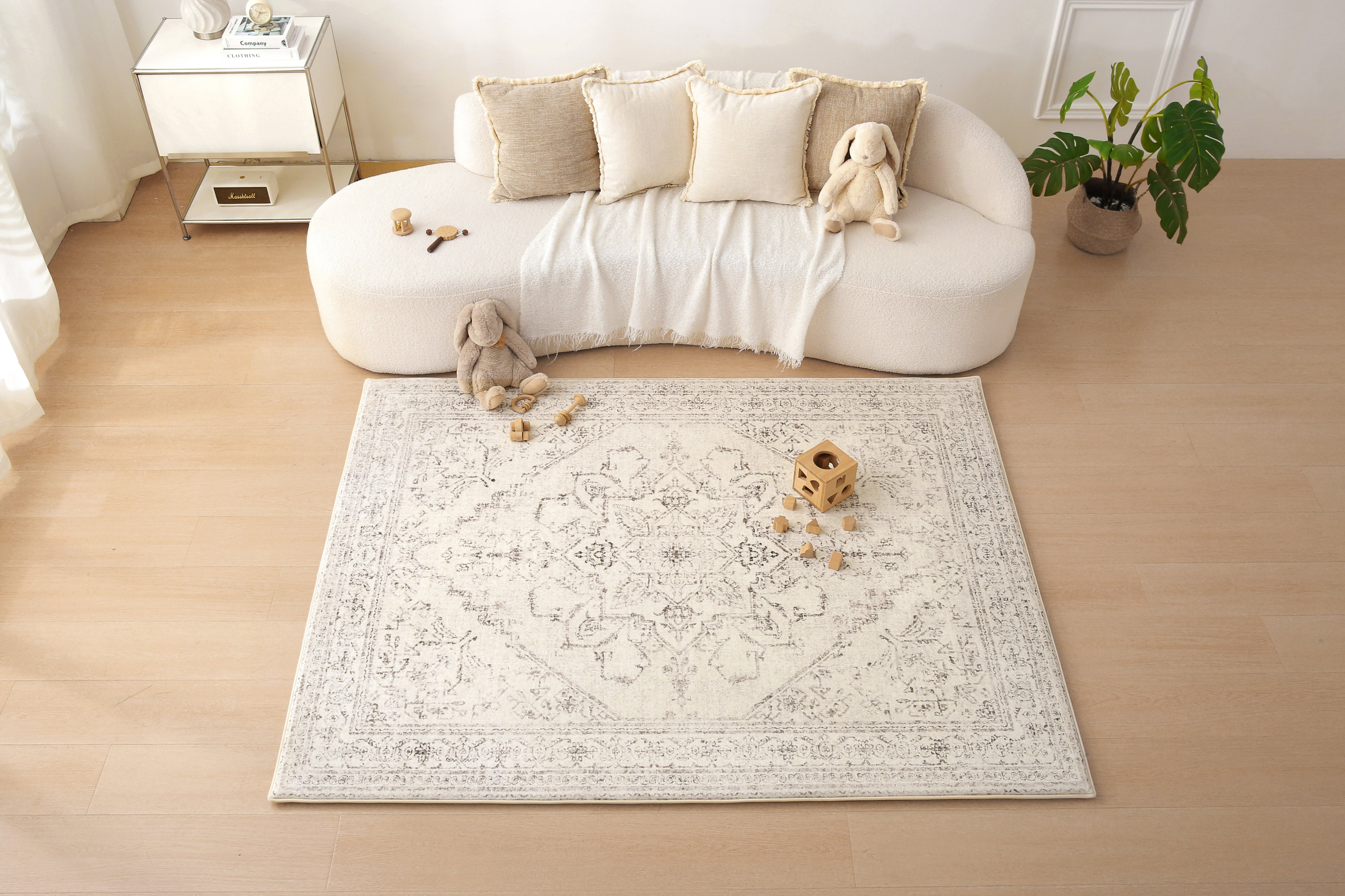 Plush Play Mat - Persian Vintage - Taupe
