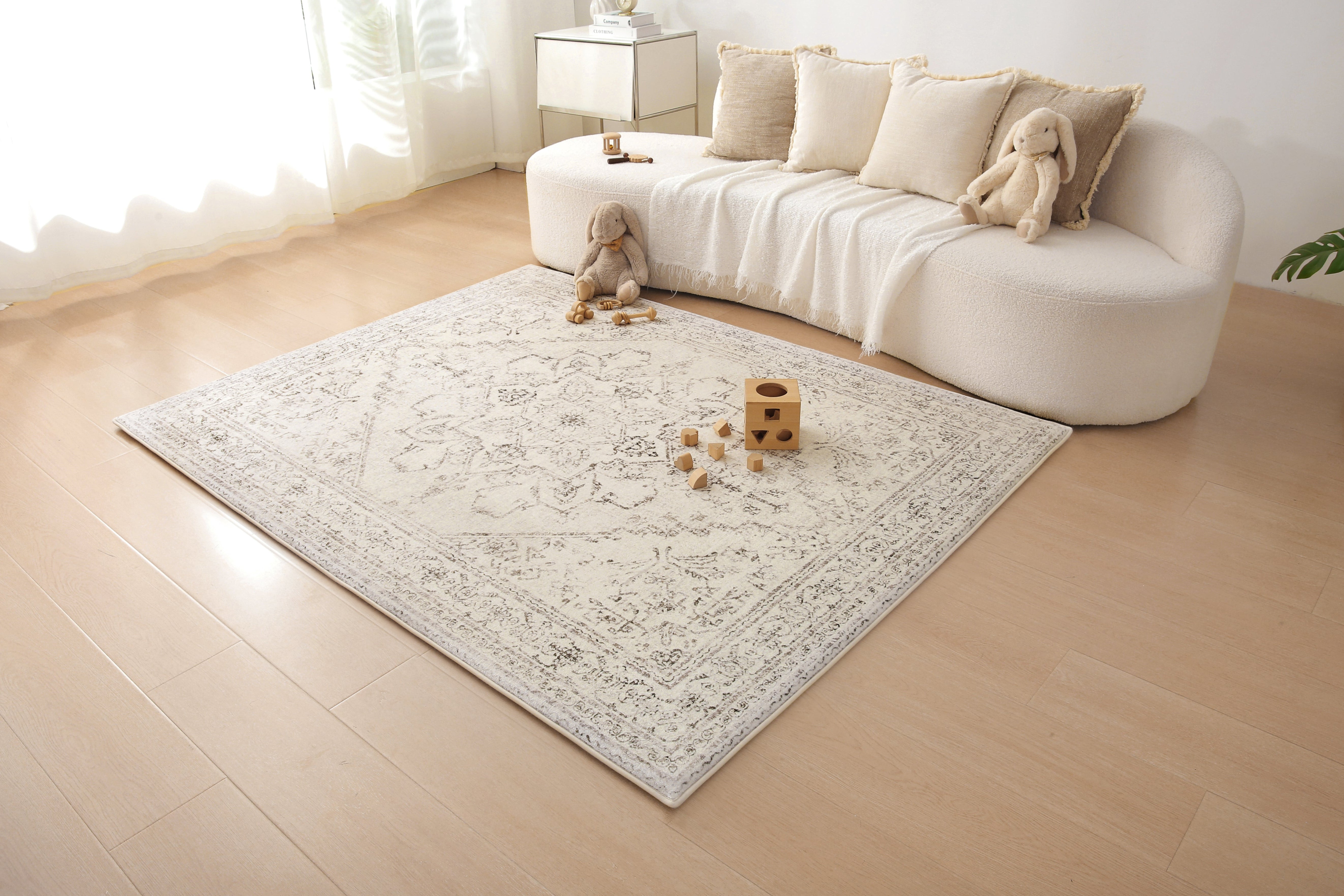 Plush Play Mat - Persian Vintage - Taupe