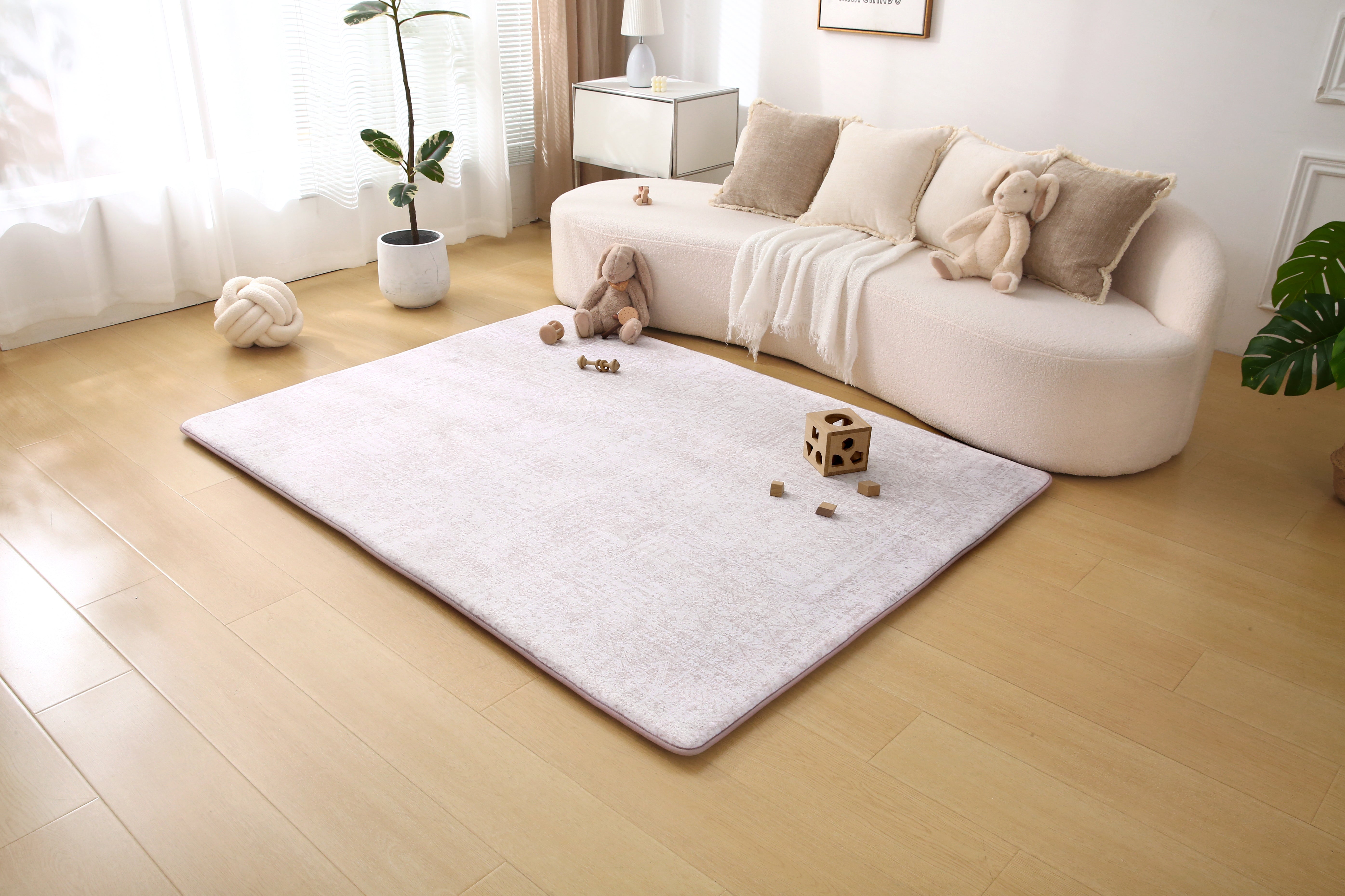 Plush Play Mat - Geo - Toffee