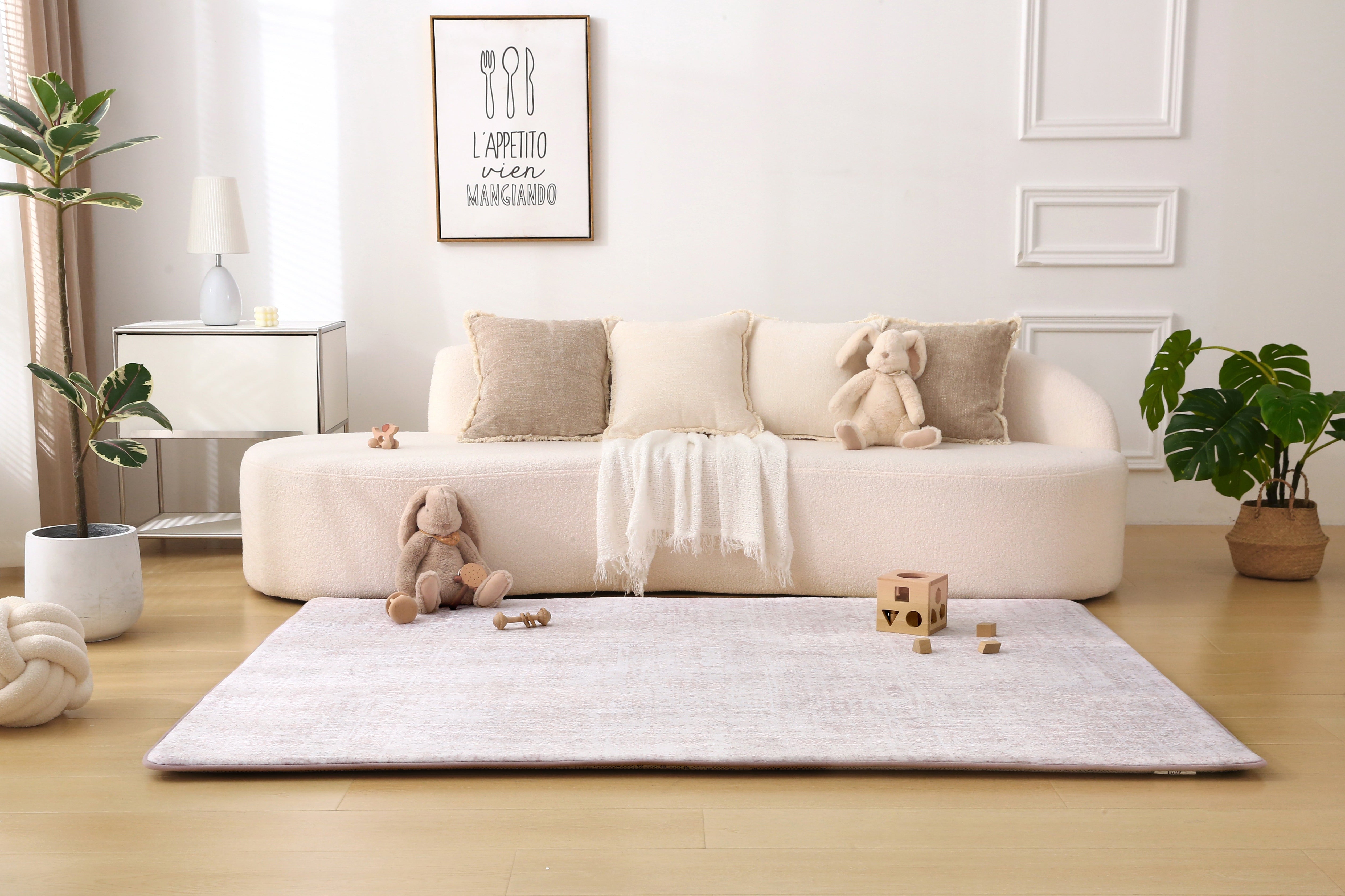 Plush Play Mat - Geo - Toffee