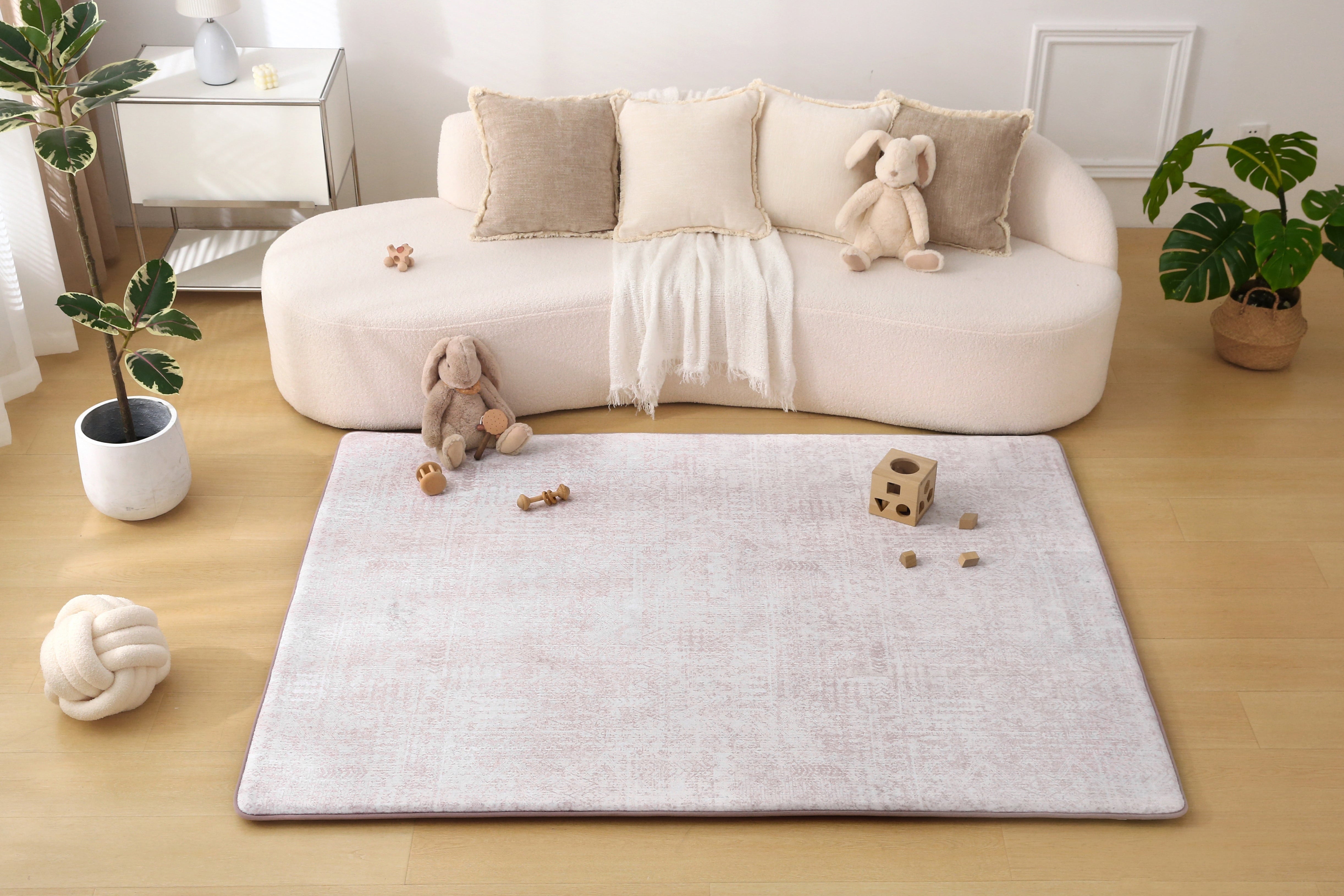 Plush Play Mat - Geo - Toffee
