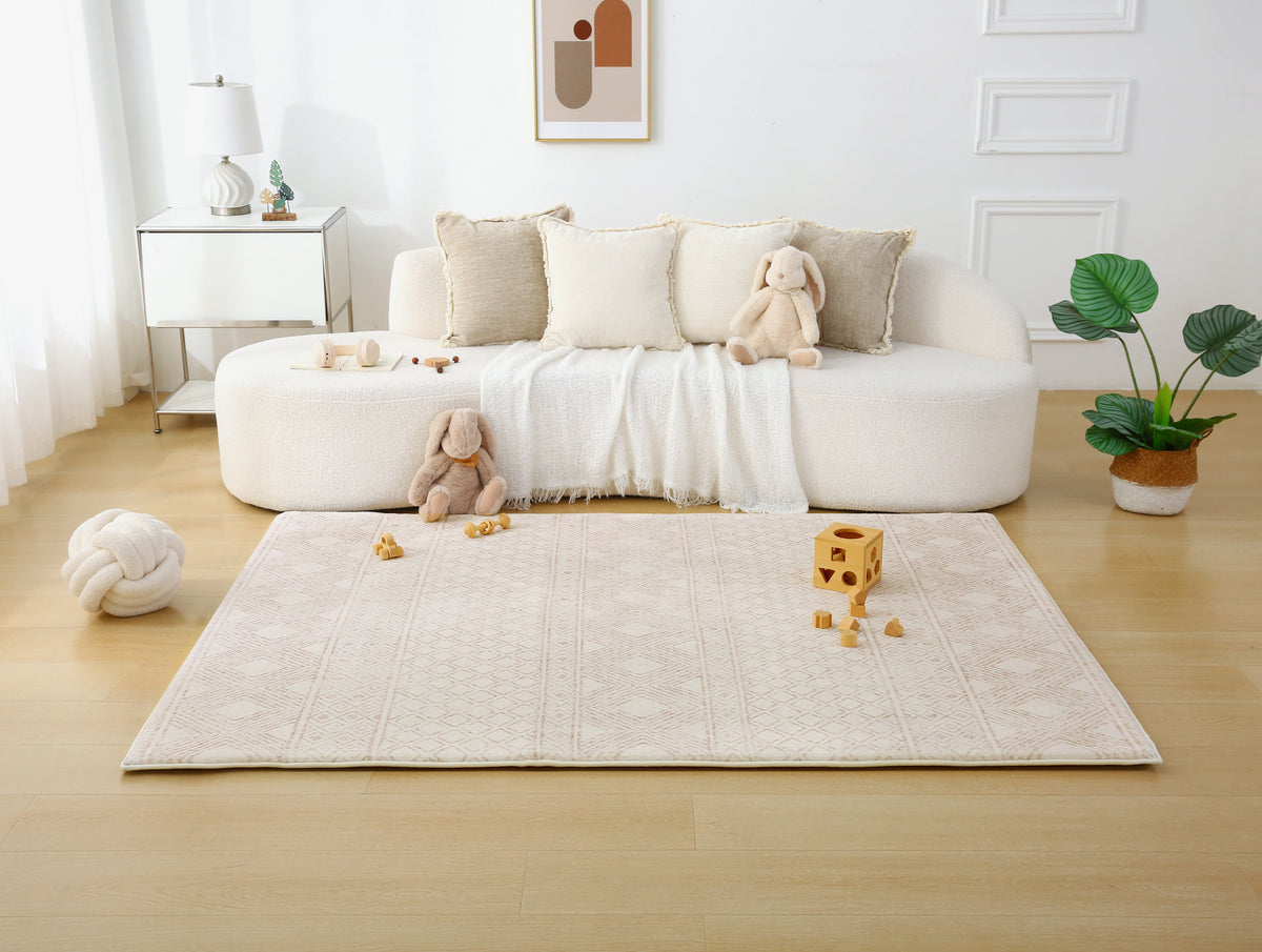 Plush Play Mat - Aztec - Beige