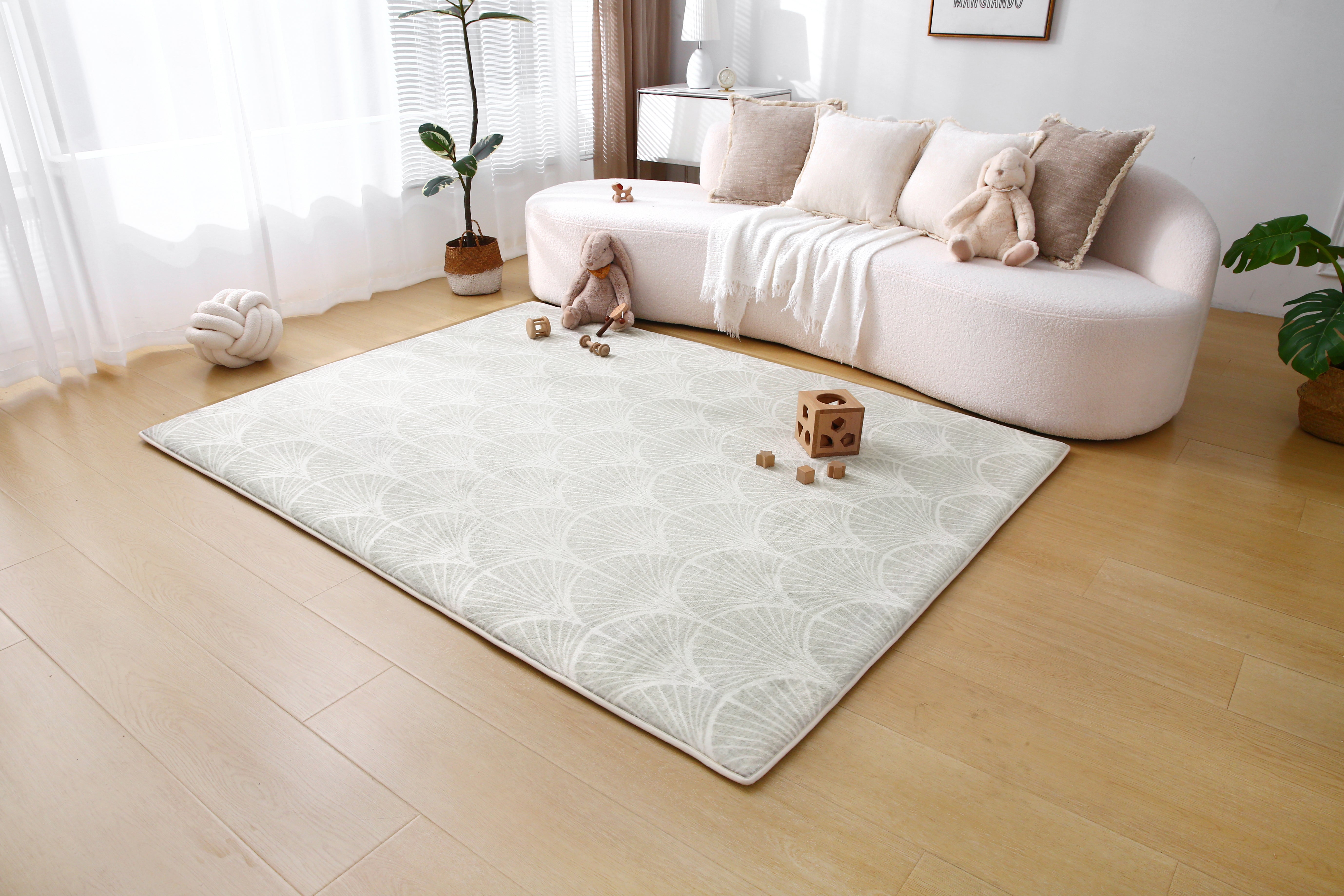 Plush Play Mat - Shell - Sage