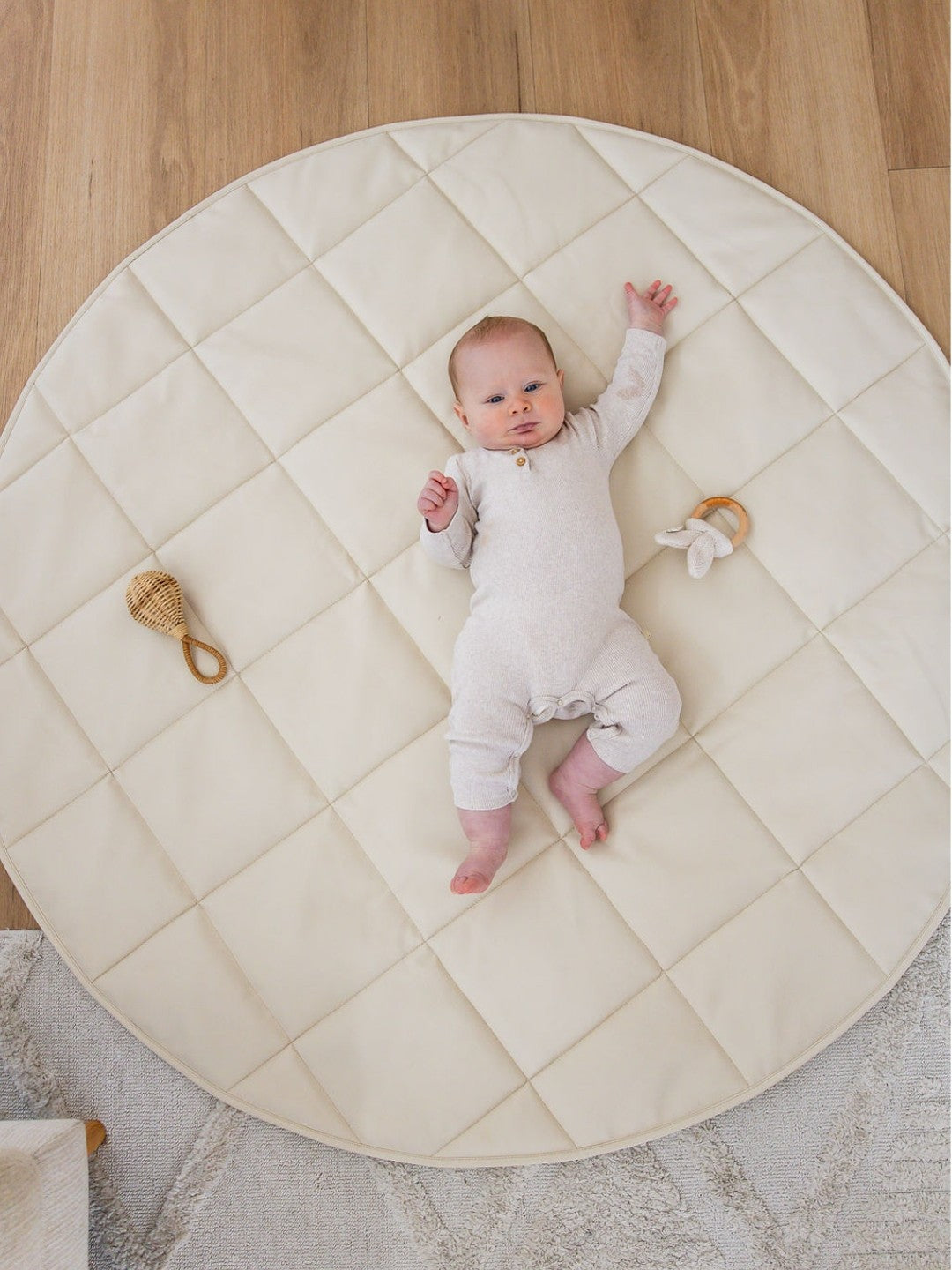 Quilted Play Mat - Ivory