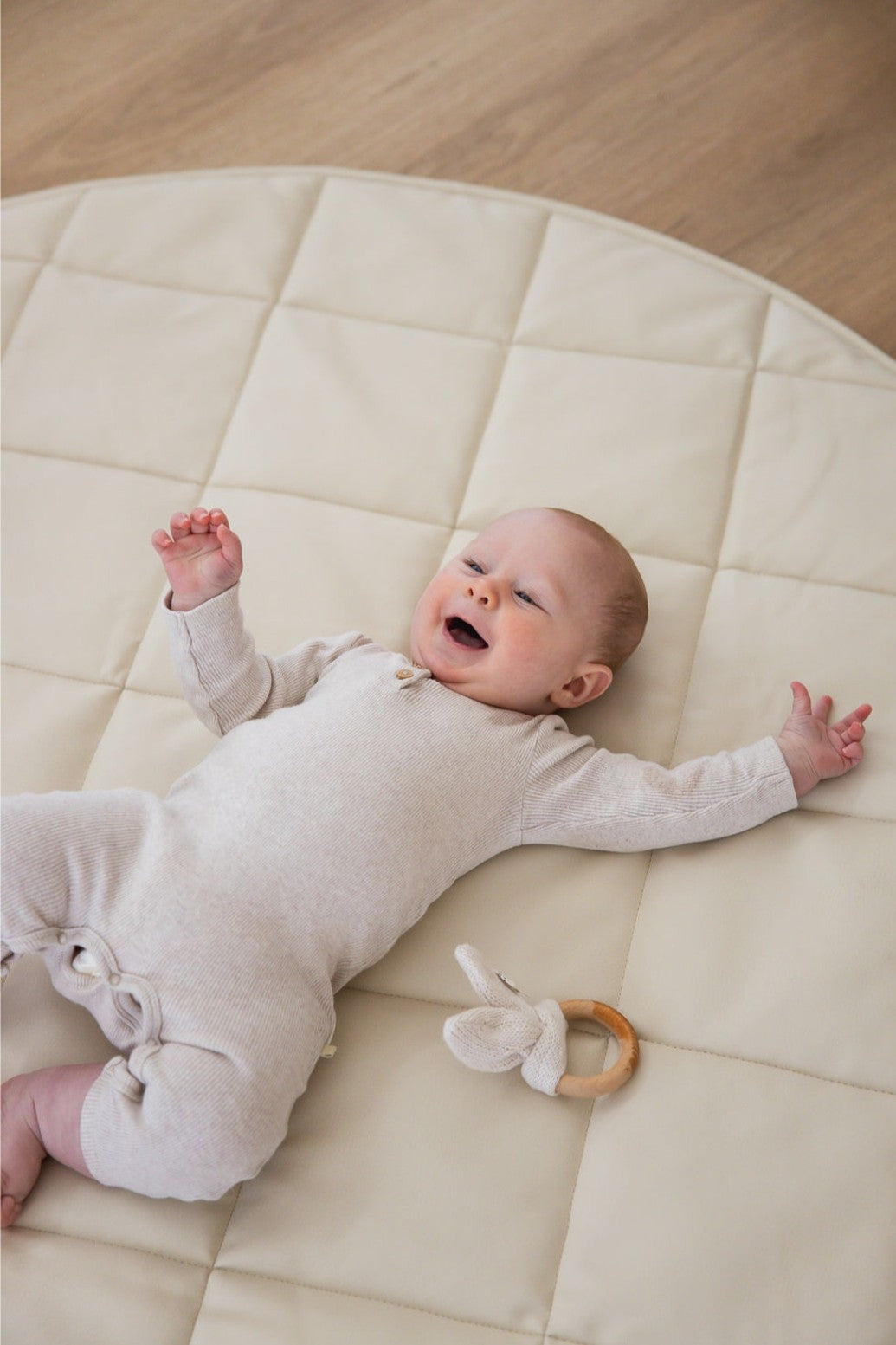 Quilted Play Mat - Ivory