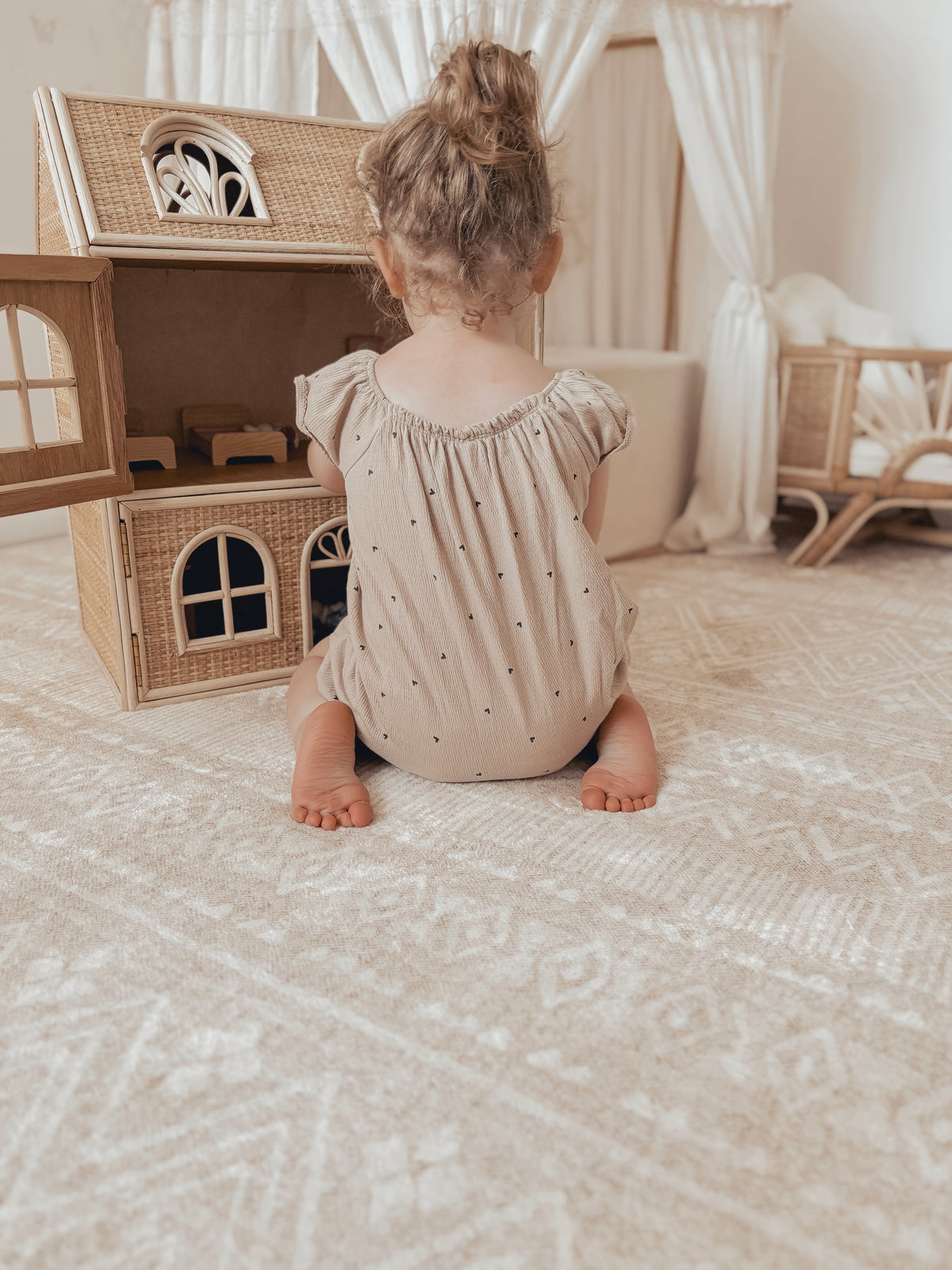 Plush Play Mat - Boho - Beige