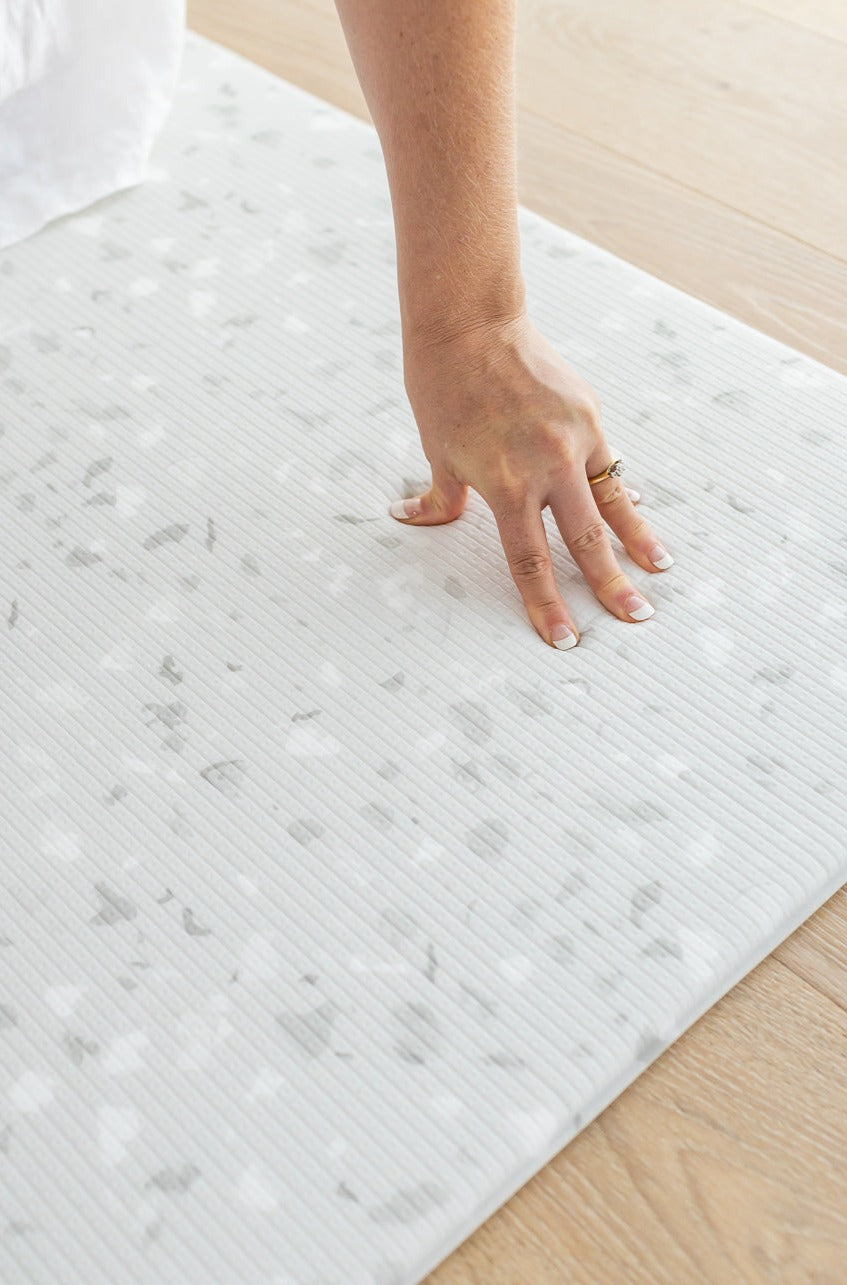 LARGE: Beau Blue Terrazzo / Misty Grey Terrazzo Play Mat