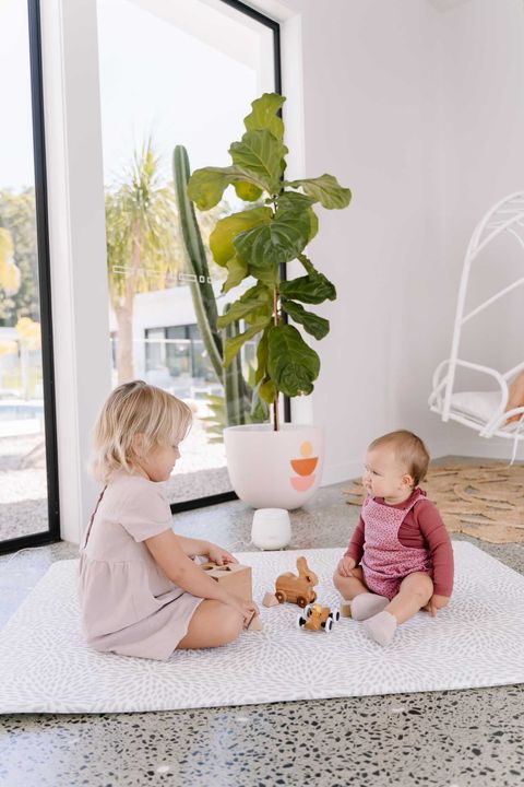 SMALL: Sage Scallops / Petal Play Mat