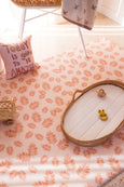 LARGE: Neutral Leopard / Sunset Palm Leaf Play Mat