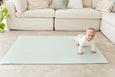 SMALL: Grey Petal / Mint Green Stripes Play Mat