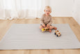 SMALL: Palm Leaf / Grey Stripes Play Mat
