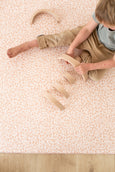 LARGE: Neutral Leopard / Sunset Palm Leaf Play Mat