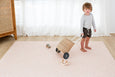 LARGE: Neutral Leopard / Sunset Palm Leaf Play Mat