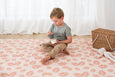 LARGE: Neutral Leopard / Sunset Palm Leaf Play Mat