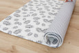 LARGE: Palm Leaf / Grey Stripes Play Mat