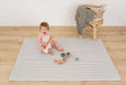 SMALL: Palm Leaf / Grey Stripes Play Mat