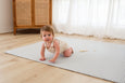 LARGE: Palm Leaf / Grey Stripes Play Mat