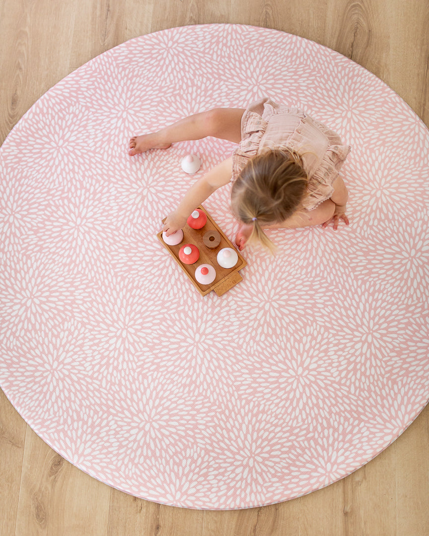 ROUND: Pink Petal / Petal Play Mat