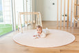 ROUND: Neutral Leopard / Sunset Palm Leaf Play Mat
