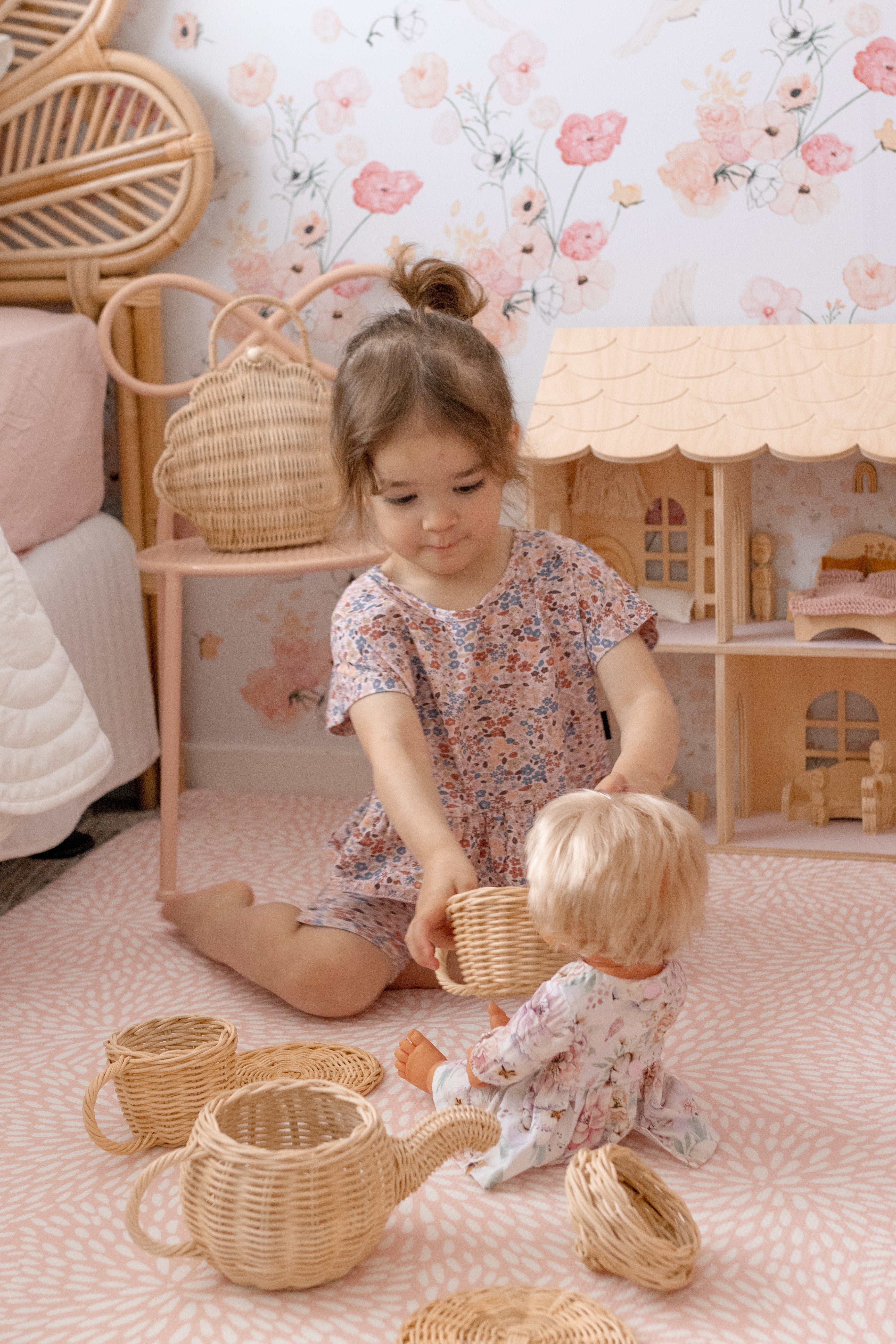 SMALL: Pink Petal / Petal Play Mat