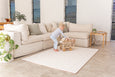 LARGE: Rust Petal / Neutral Palm Leaf Play Mat