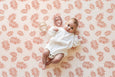 ROUND: Neutral Leopard / Sunset Palm Leaf Play Mat