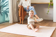 SMALL: Neutral Leopard / Sunset Palm Leaf Play Mat